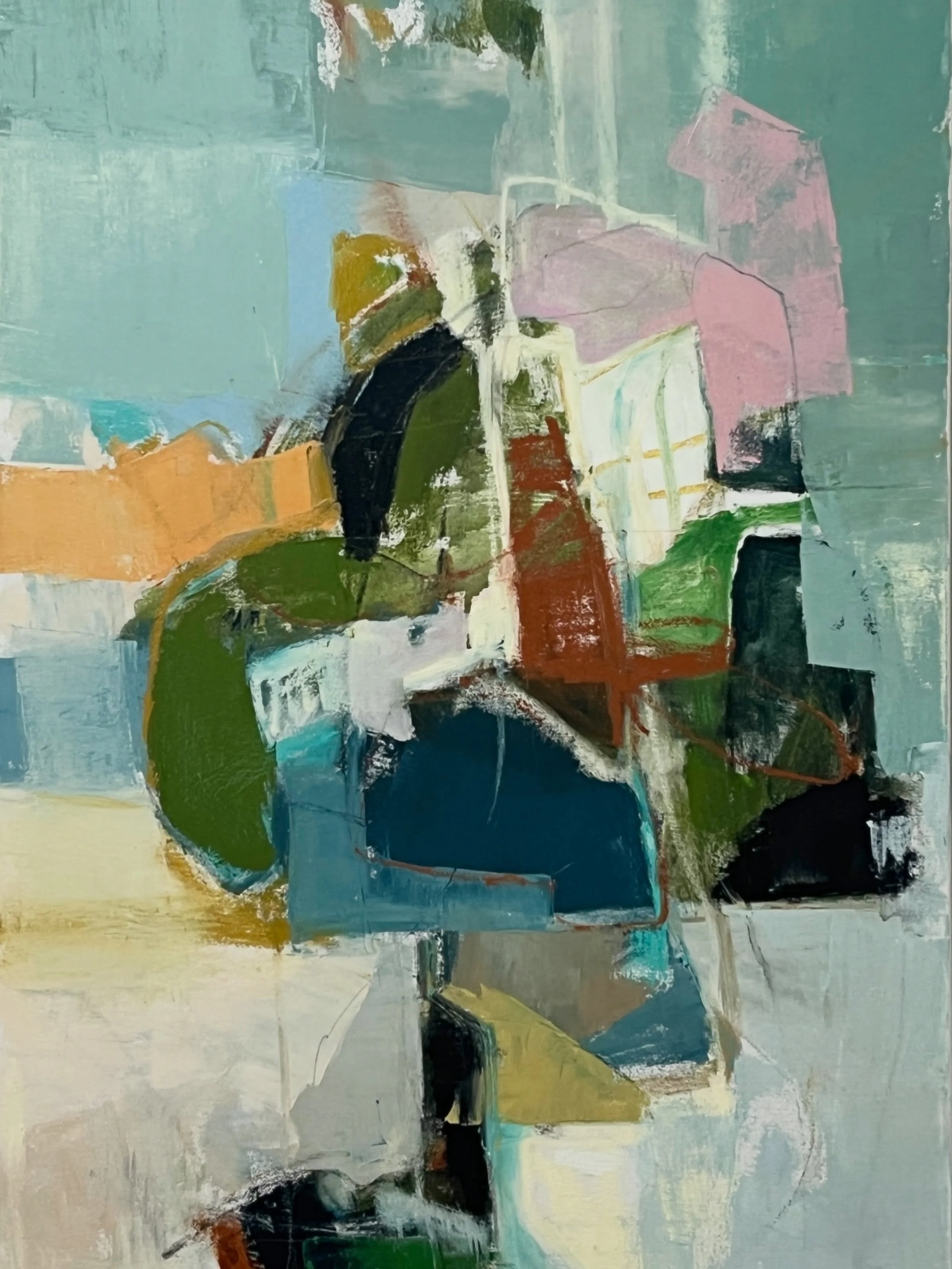 Perfectly Lonely.. 24x36 mixed media on canvas is currently available at Forma Contemporary Art @formacontemporaryart &ldquo;Art is essential to the human experience,&rdquo; Green said. &ldquo;It can be one of the pillars that holds up that love.&rdq