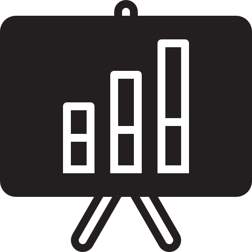 Geometric drawing of an outline square with sections divided by vertical, horizontal, and diagonal lines.
