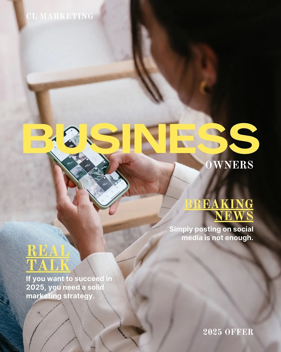 I&rsquo;m offering an exclusive 50% off the first month of 2025 for THREE business owners when you sign up before the end of the year!

We&rsquo;ll act as your outsourced marketing team, taking the stress off your plate. What you&rsquo;ll get:

🔥 A 