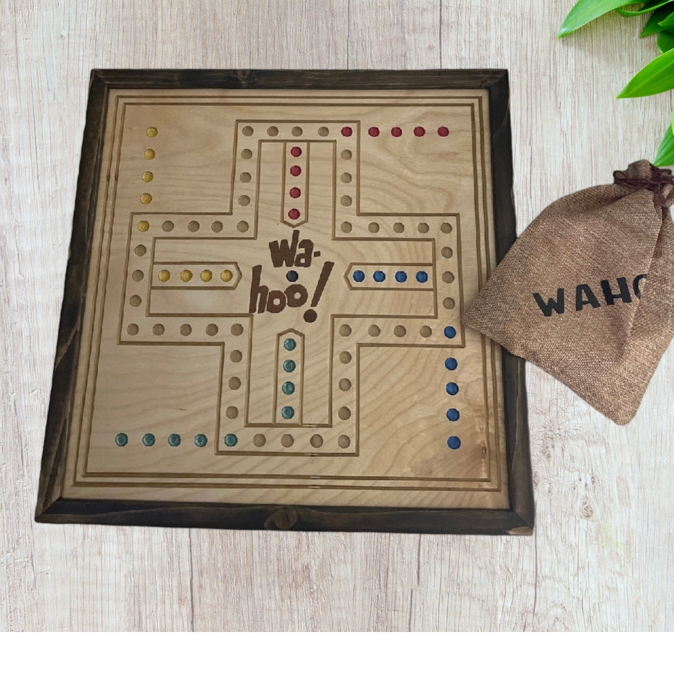 Custom Engraved Wooden Wahoo Game Board: Timeless Fun and Elegance