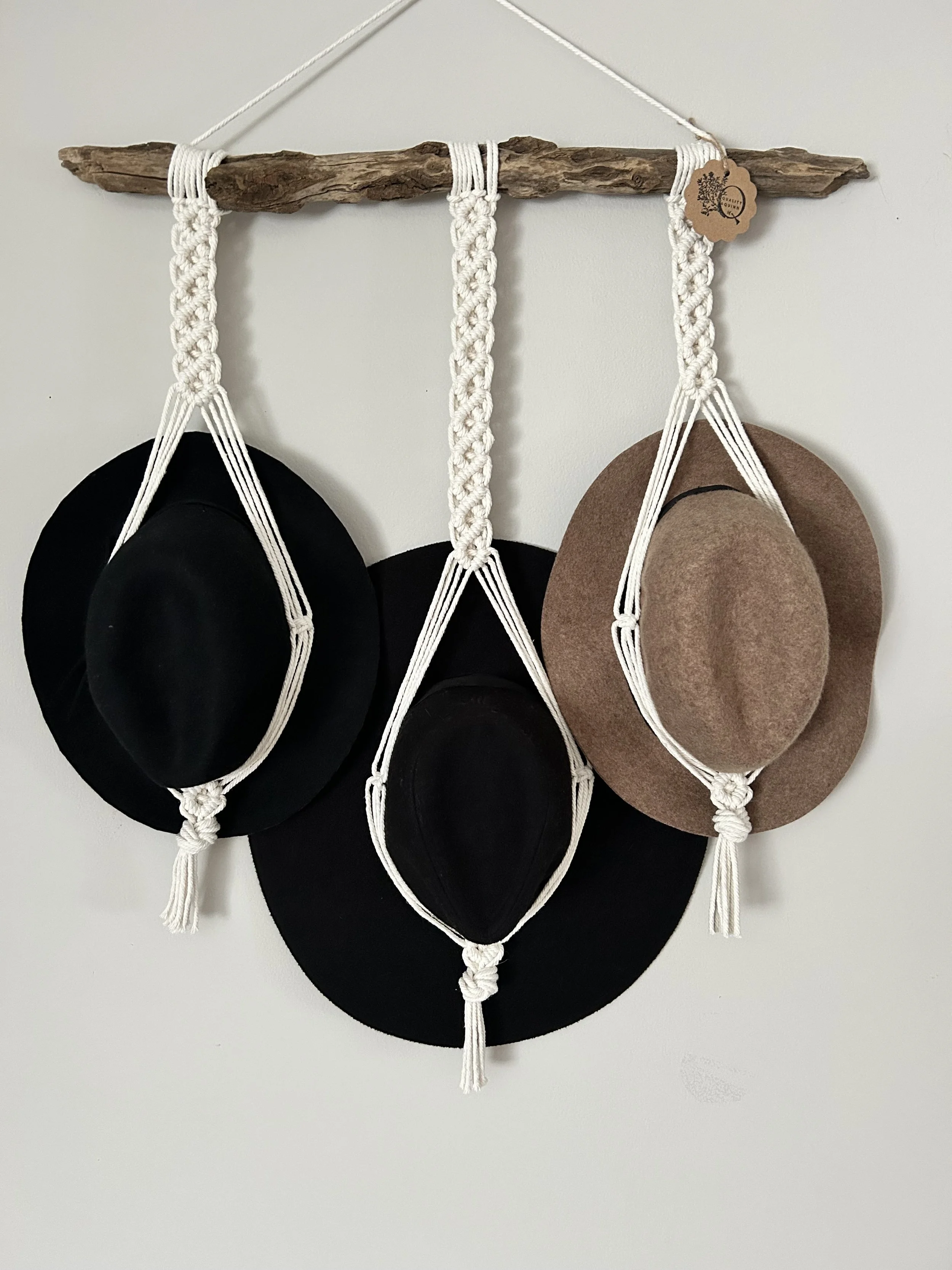 Driftwood Triple Hat Wall Hanging