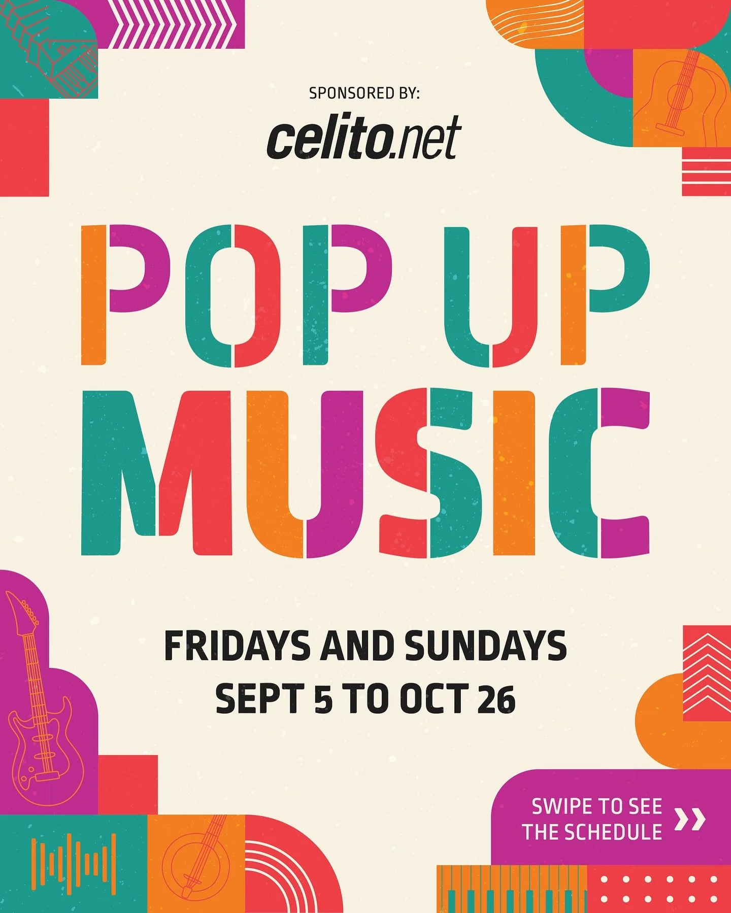 🎶 Who&rsquo;s ready for live music this fall? Pop Up Music returns this September!

Enjoy free live music in North Hills on select Fridays and Sundays from Sept 5&ndash;Oct 26.

📍 Fridays | 6&ndash;9PM | The Commons
Enjoy live music before or after