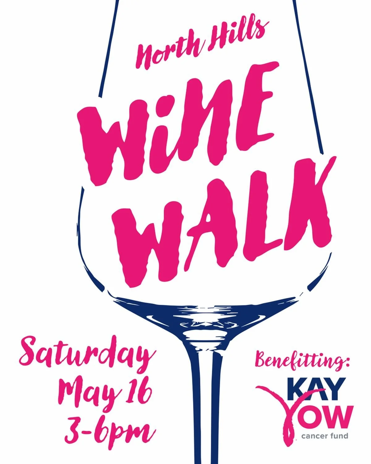 Sip, stroll, and support a great cause! 💗

Join us at the North Hills Wine Walk on May 16 from 3-6pm as we raise a glass for @kayyowfund. Enjoy an afternoon of wine, community, and purpose&mdash;then keep the good vibes going at our after party at @