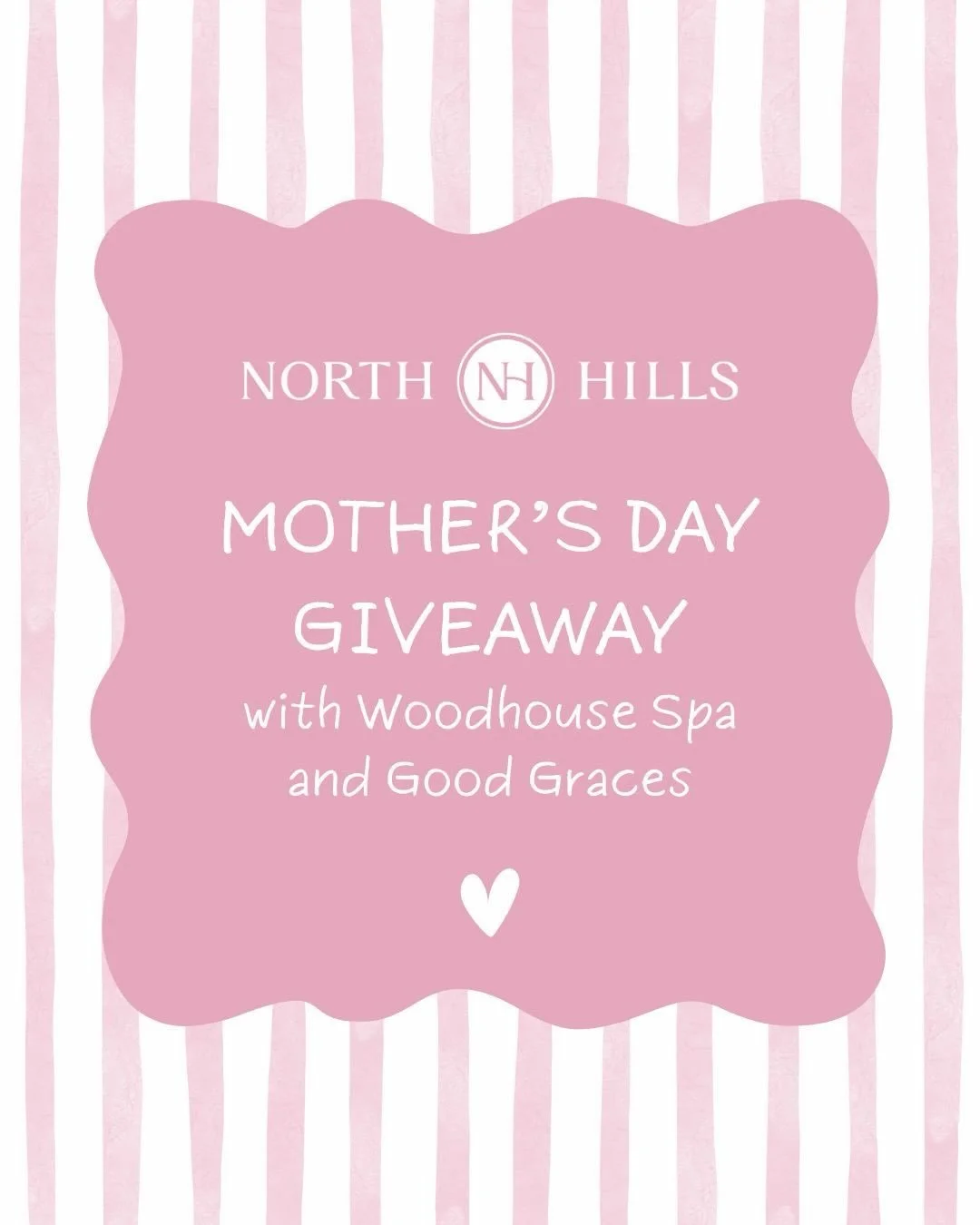 💓 MOTHER&rsquo;S DAY GIVEAWAY 💓

We have a lot of love for moms at North Hills and we&rsquo;re celebrating this year with a big giveaway! One lucky mom will win the ultimate day out: 

💓 $500 shopping spree @visitnorthhills 
💓 50-minute facial @w