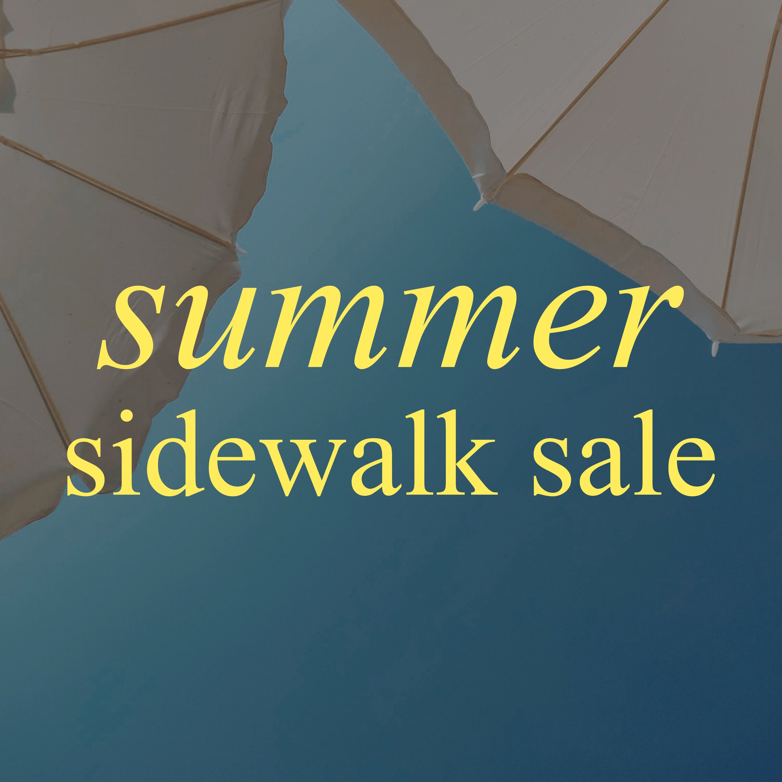 Summer Sidewalk Sale