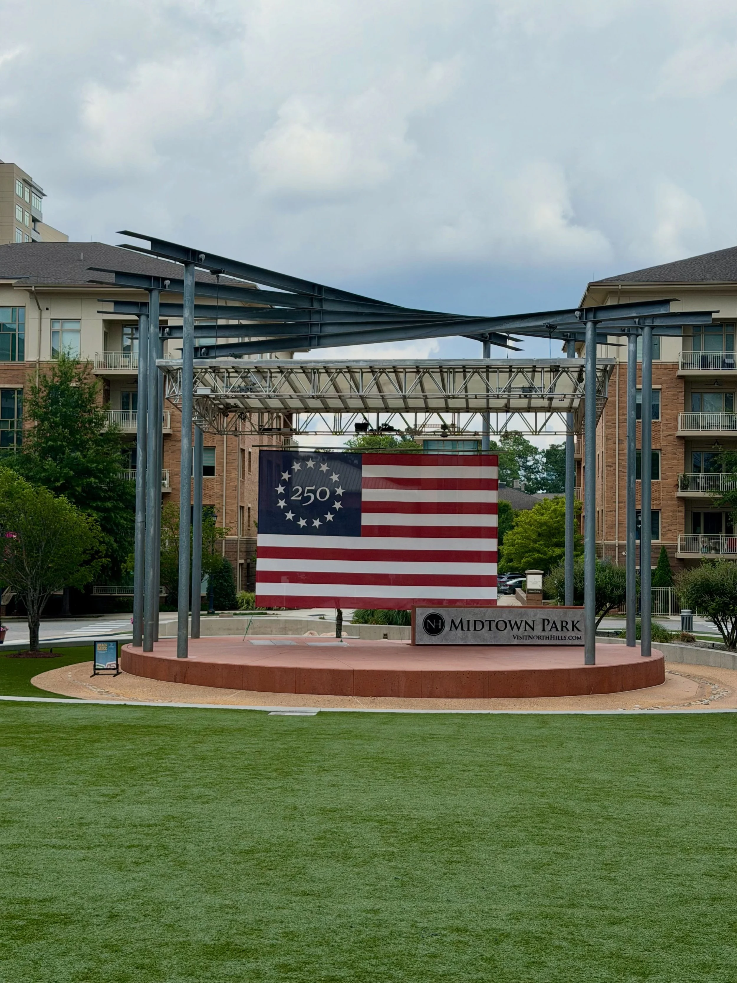 Kick off your 4th of July celebrations with us this Thursday at Beach Music! 🇺🇸🎶

We&rsquo;re bringing the red, white &amp; blue to Midtown Park with cold sparks, flags, beads, leis, and more!

Due to the heat, gates will open at 6 PM instead of t