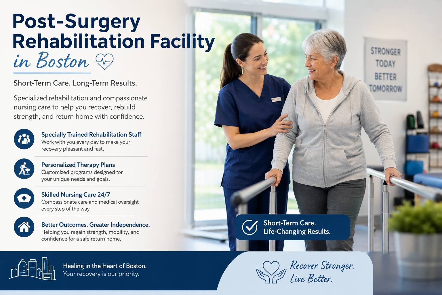 Post-Surgery Rehabilitation Facility in Boston: Why a Short-Term Nursing Home Stay Can Speed Recovery