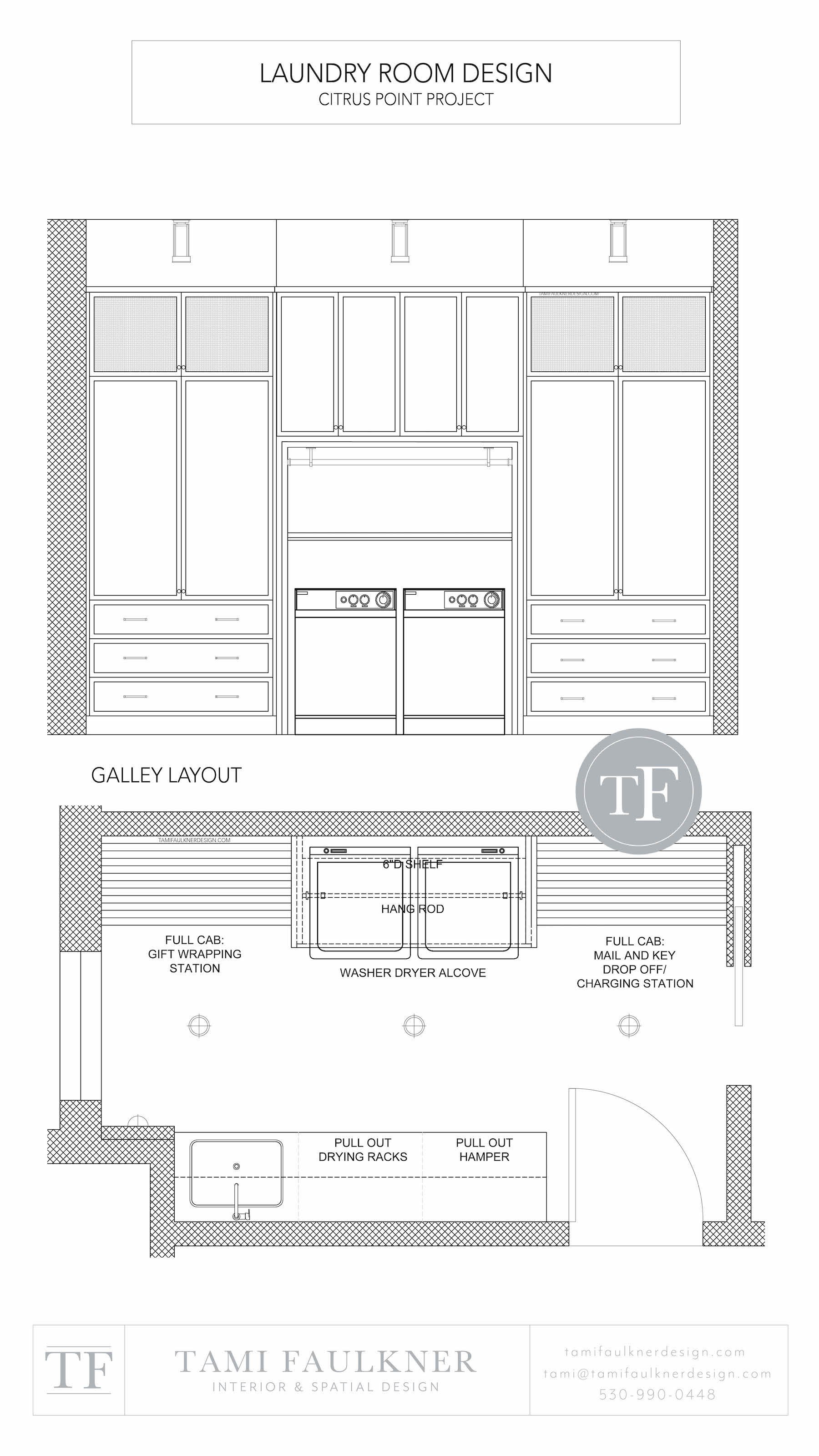 Galley Laundry Room Design Floor