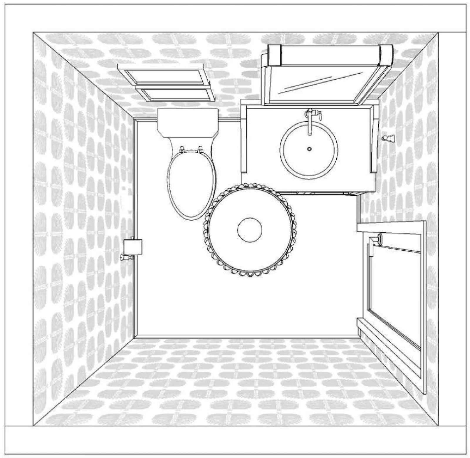 Powder Bath Floor Plan The Bathroom Floor Plans At River House And Why