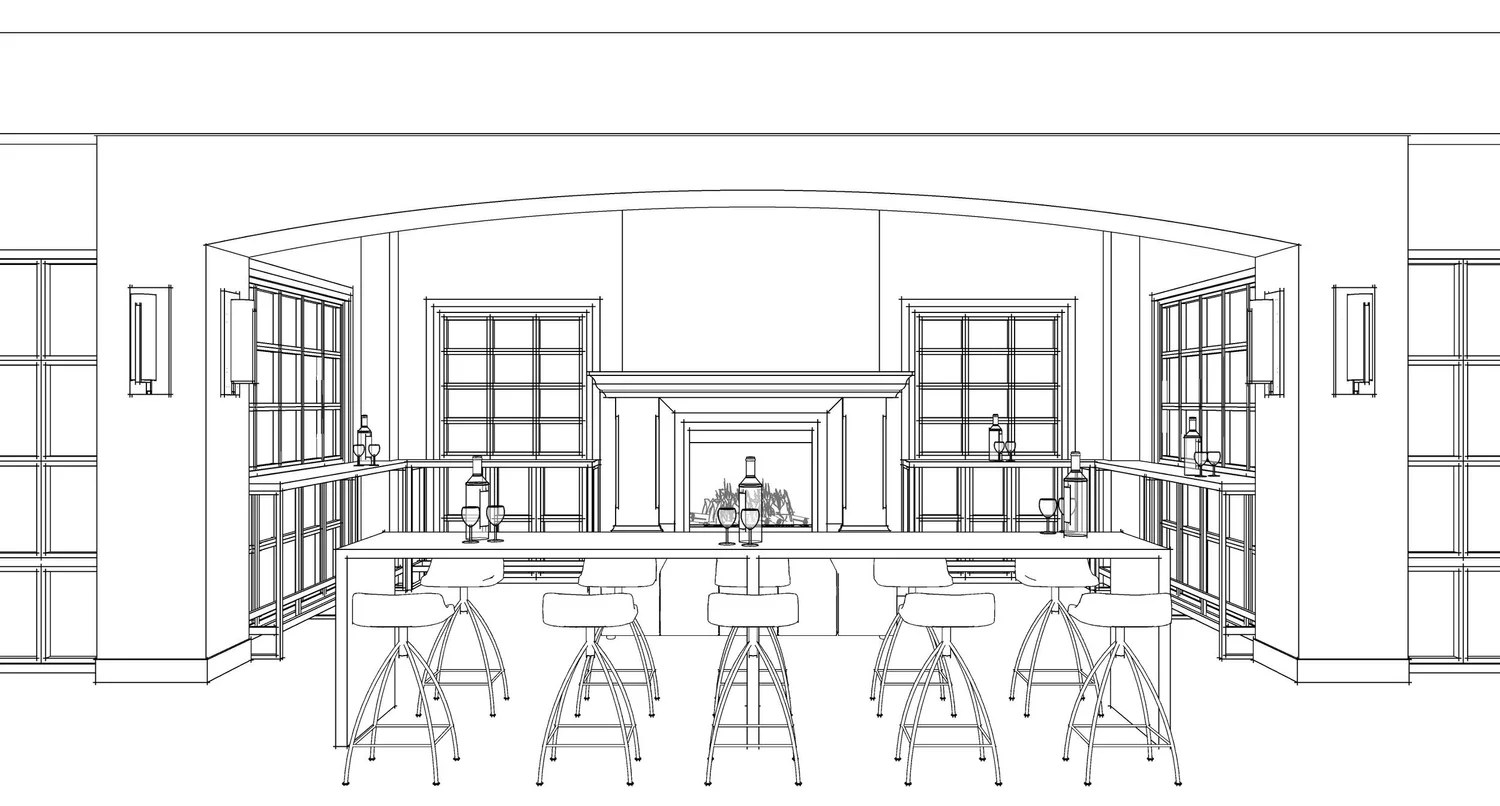 WINE TASTING ROOM DESIGN PROJECT — Tami Faulkner Design | Custom Floor ...