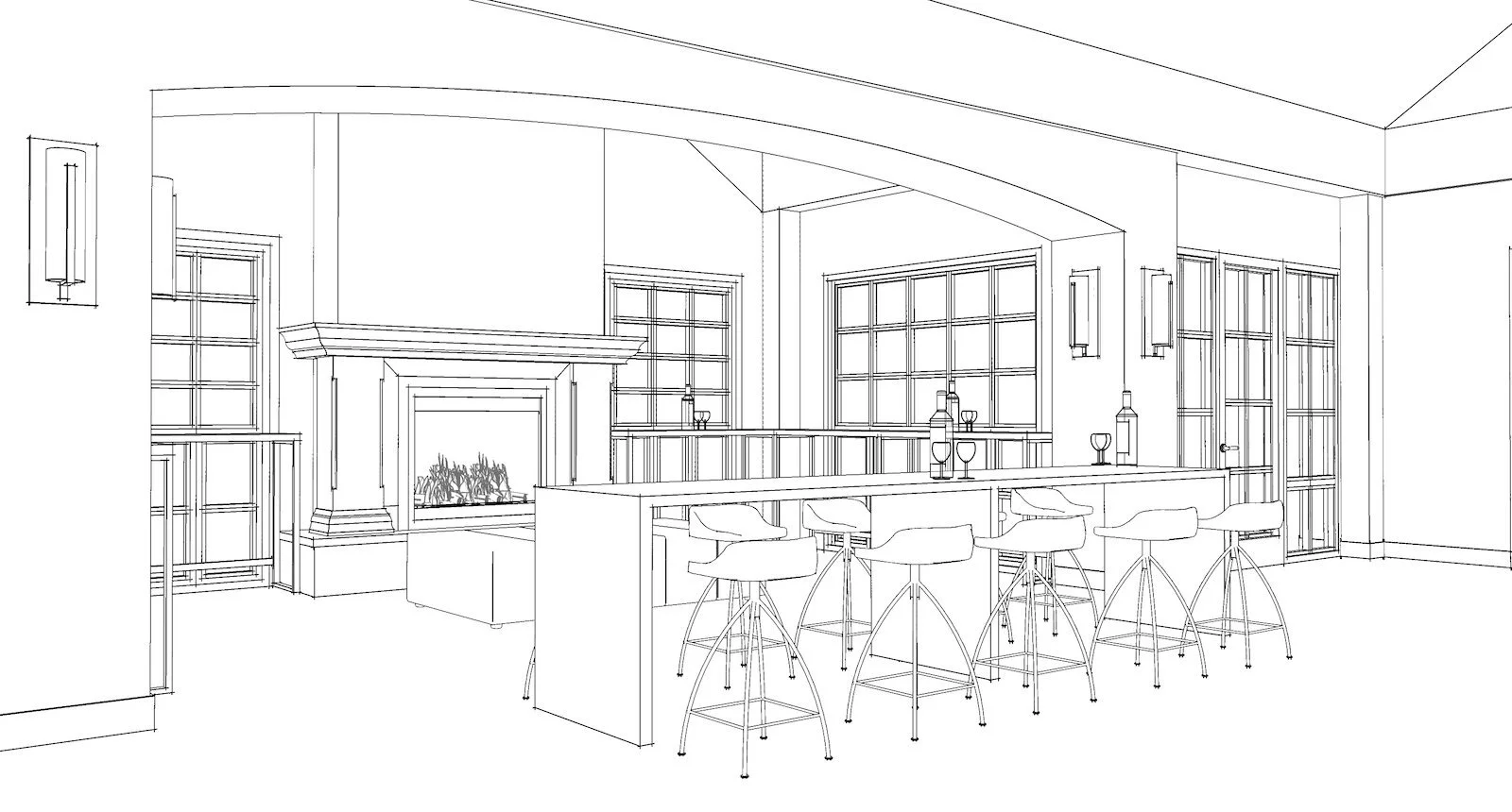 WINE TASTING ROOM DESIGN PROJECT — Tami Faulkner Design | Custom Floor ...