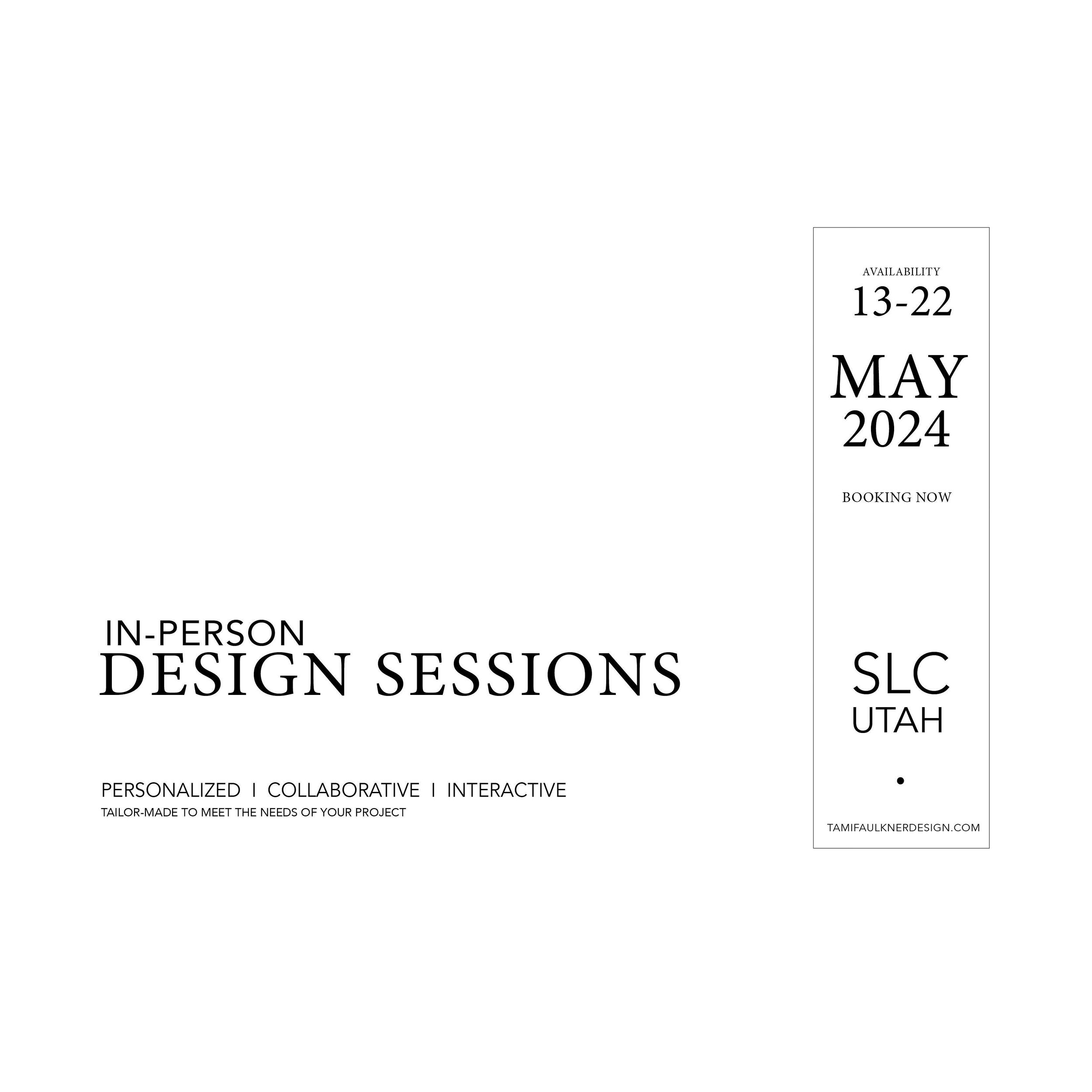 I look forward to sitting across and side-by-side with clients during the in-person Design Sessions held near Salt Lake City, Utah, for two weeks in May. *Follow the link in my bio to learn more about the new collaborative sessions.