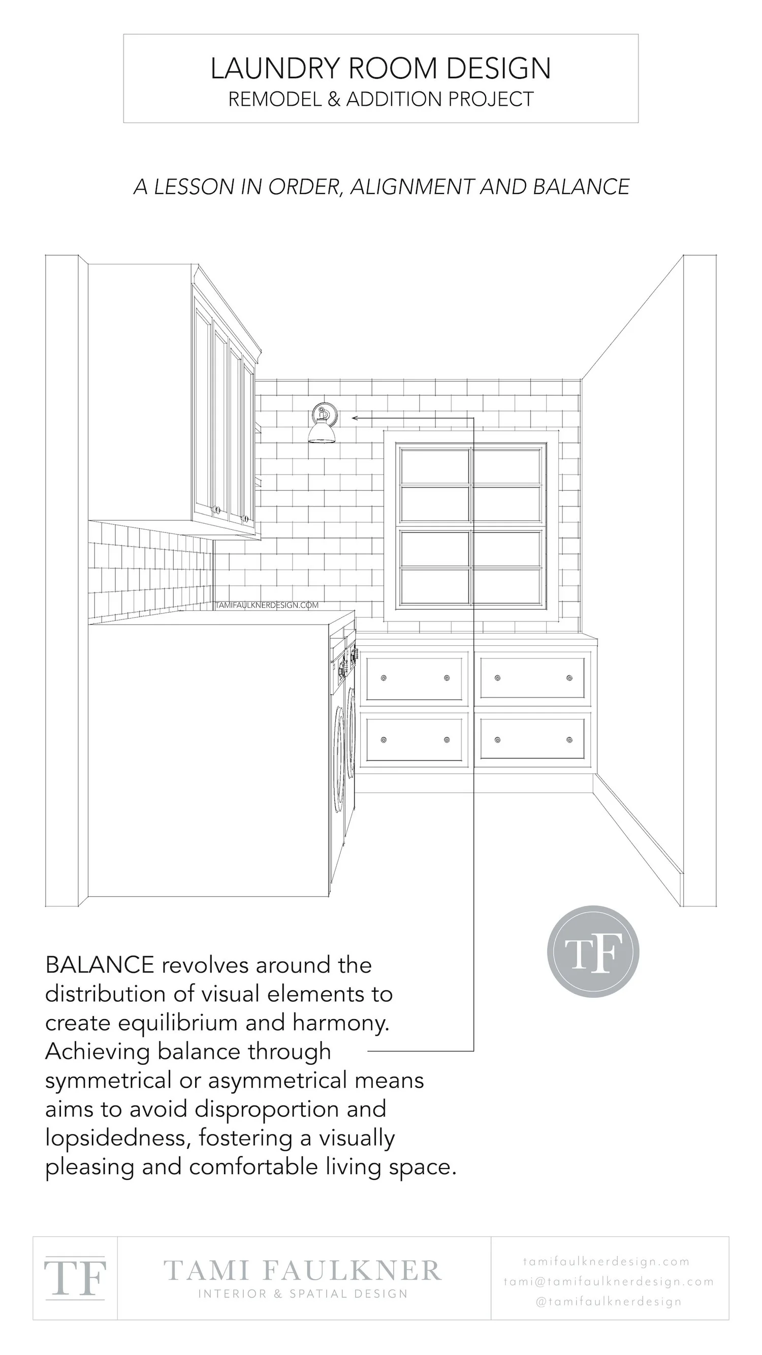 A DESIGN LESSON IN ORDER, ALIGNMENT AND BALANCE - SMALL LAUNDRY ROOM ...
