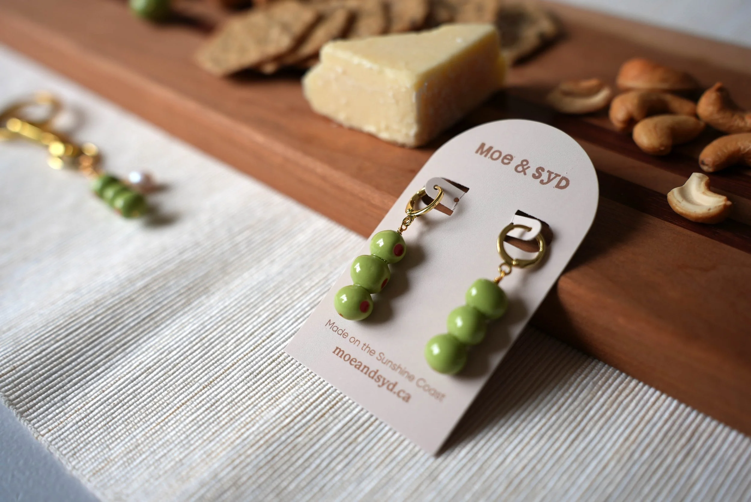 Martini Olive Earrings