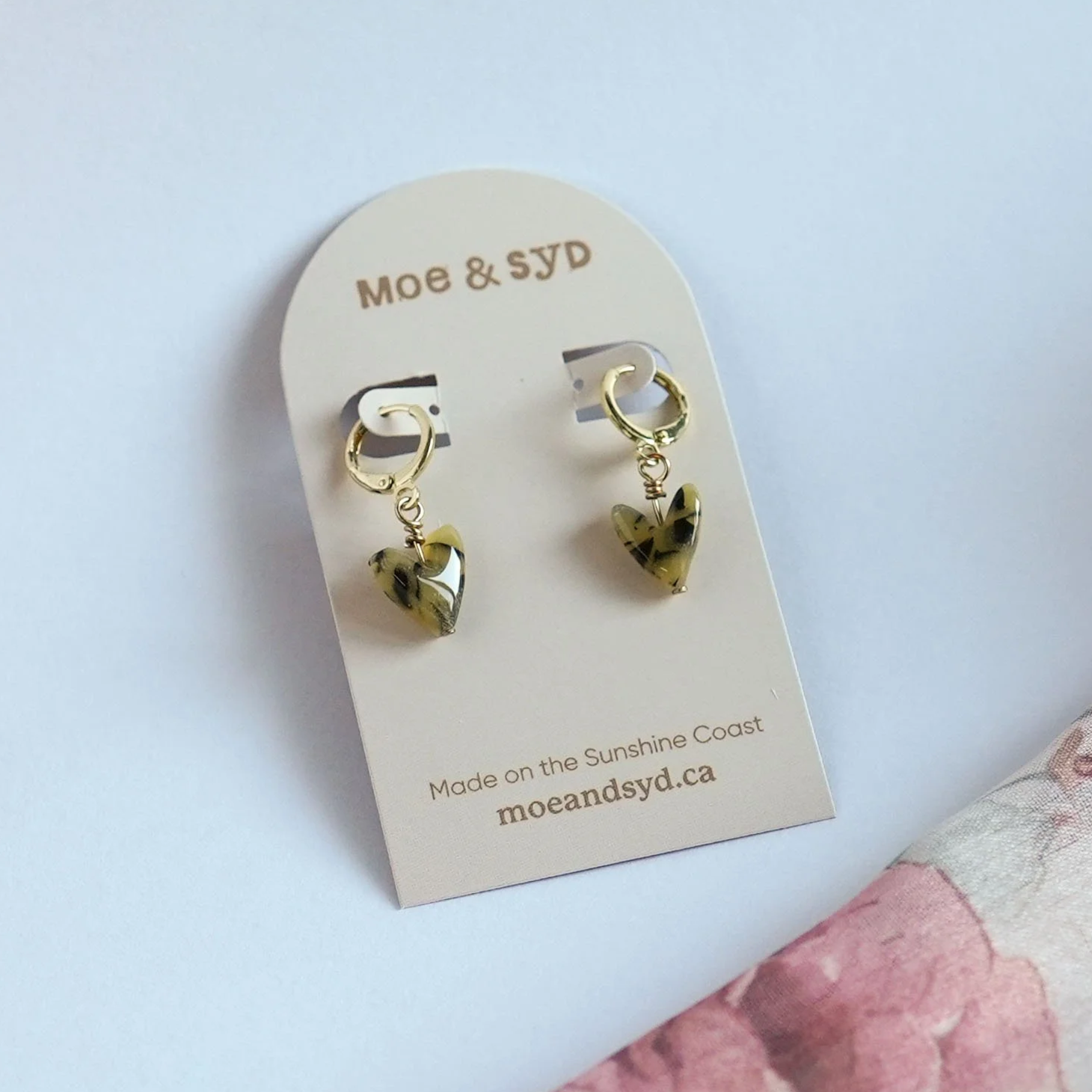 Heart Huggies in Tortoise Shell