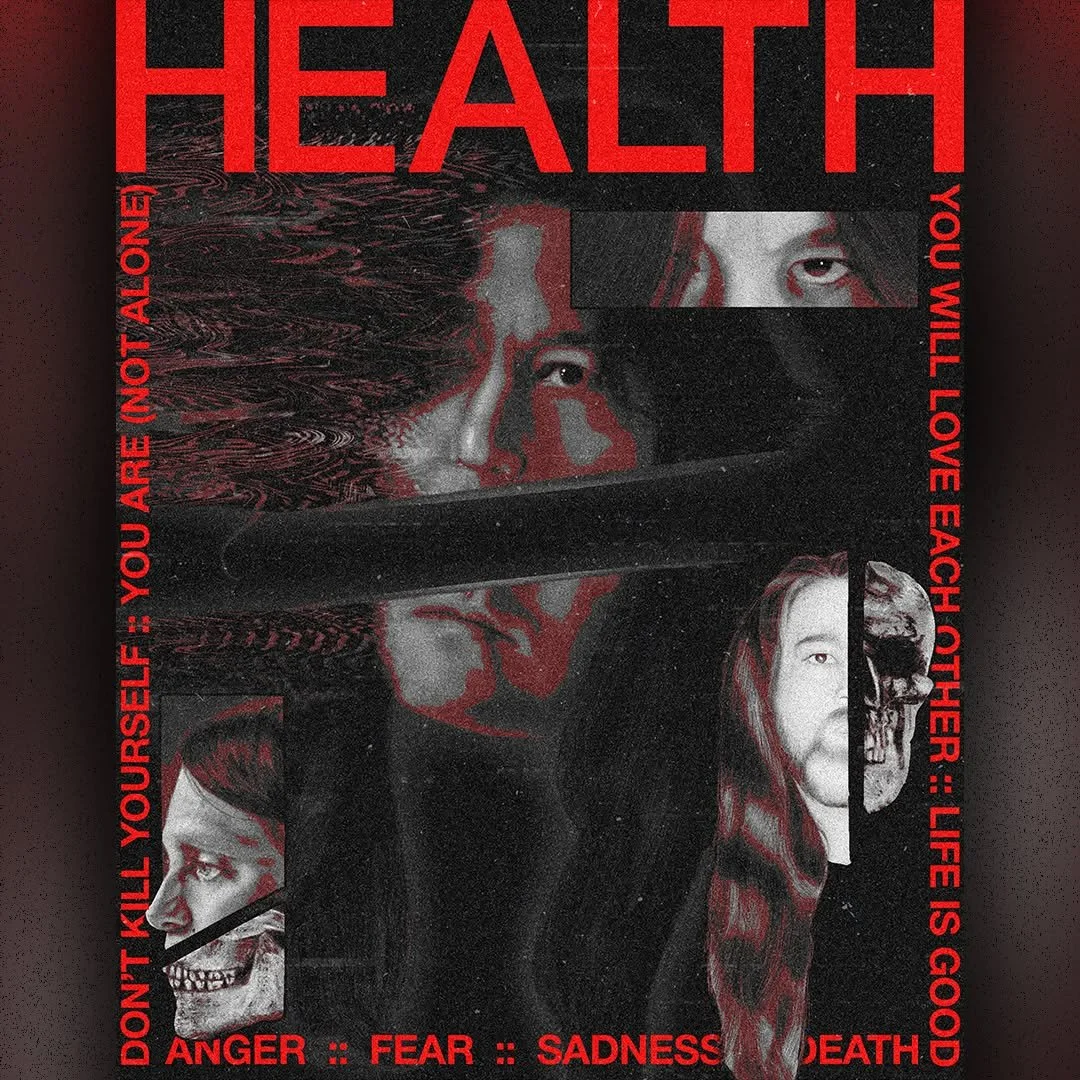 Decided to do a couple (unofficial) poster designs for one of my favorite bands @_health_ 

Faces + skulls on both posters and the rest is graphic design magic.

Hope you will love each of the designs as I do ❤️

@_johnny_health_
@bjmillerdrums
@_hea
