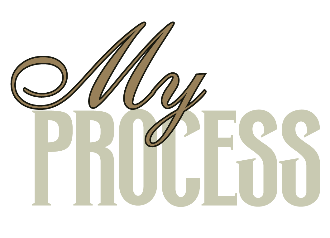 Text saying 'My Progress' with 'My' in cursive brown and 'Progress' in bold gray letters on a black background.