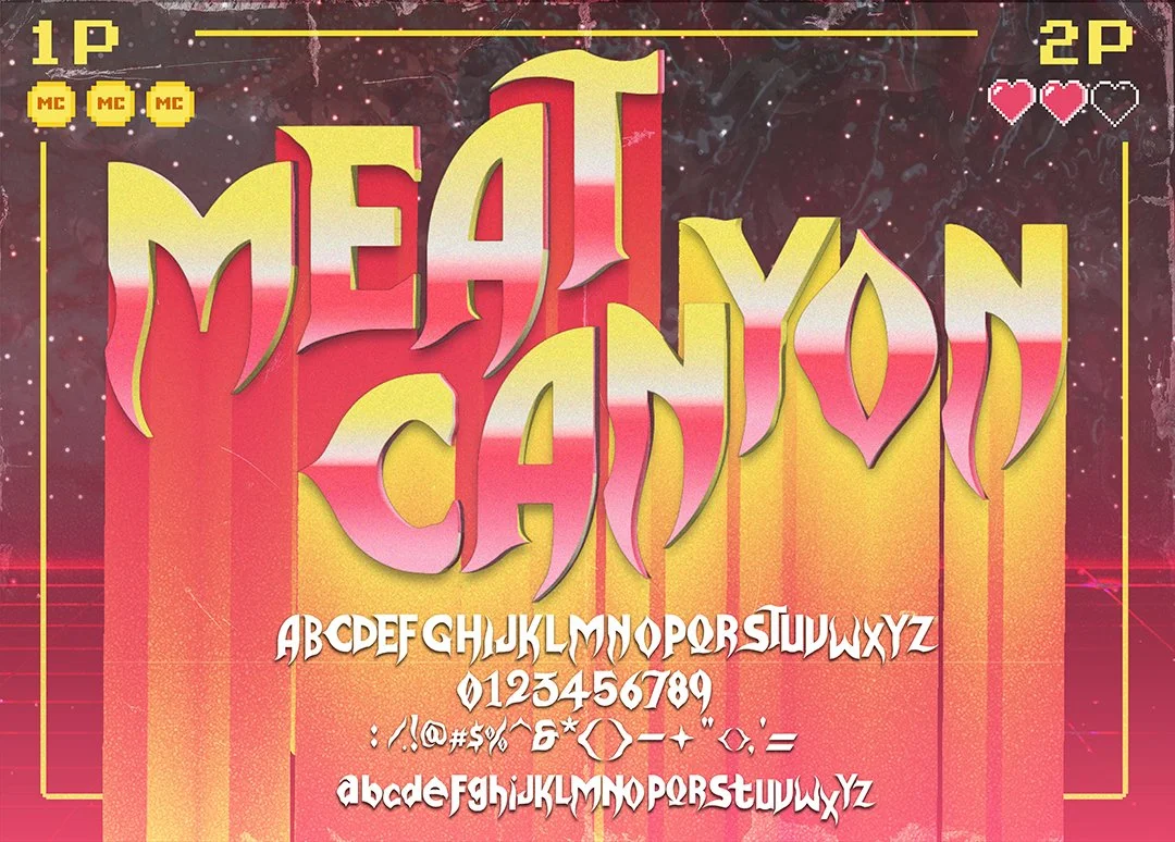 *UNOFFICIAL* YouTuber MeatCanyon Font Deck Mockup