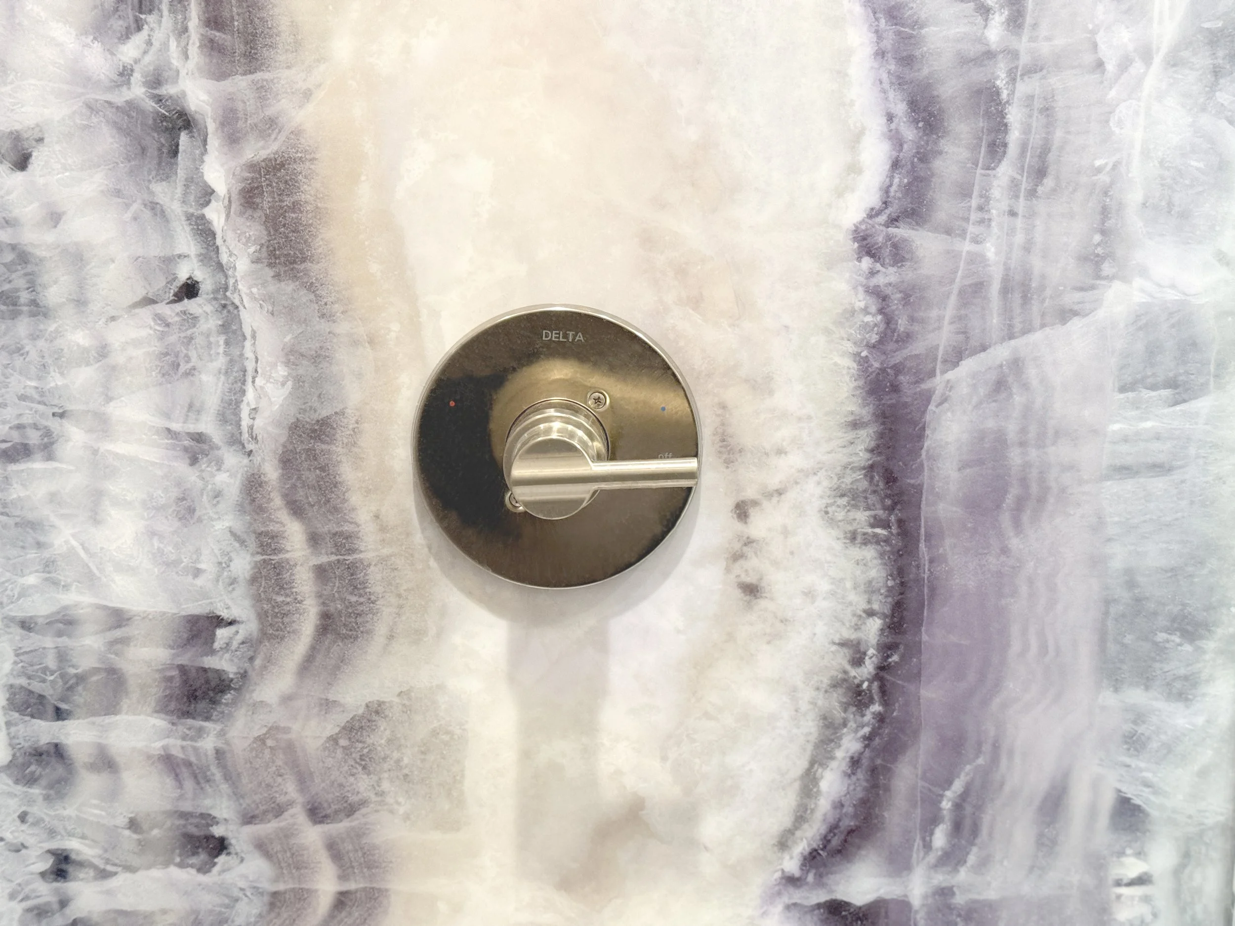 Amethyst shower surround