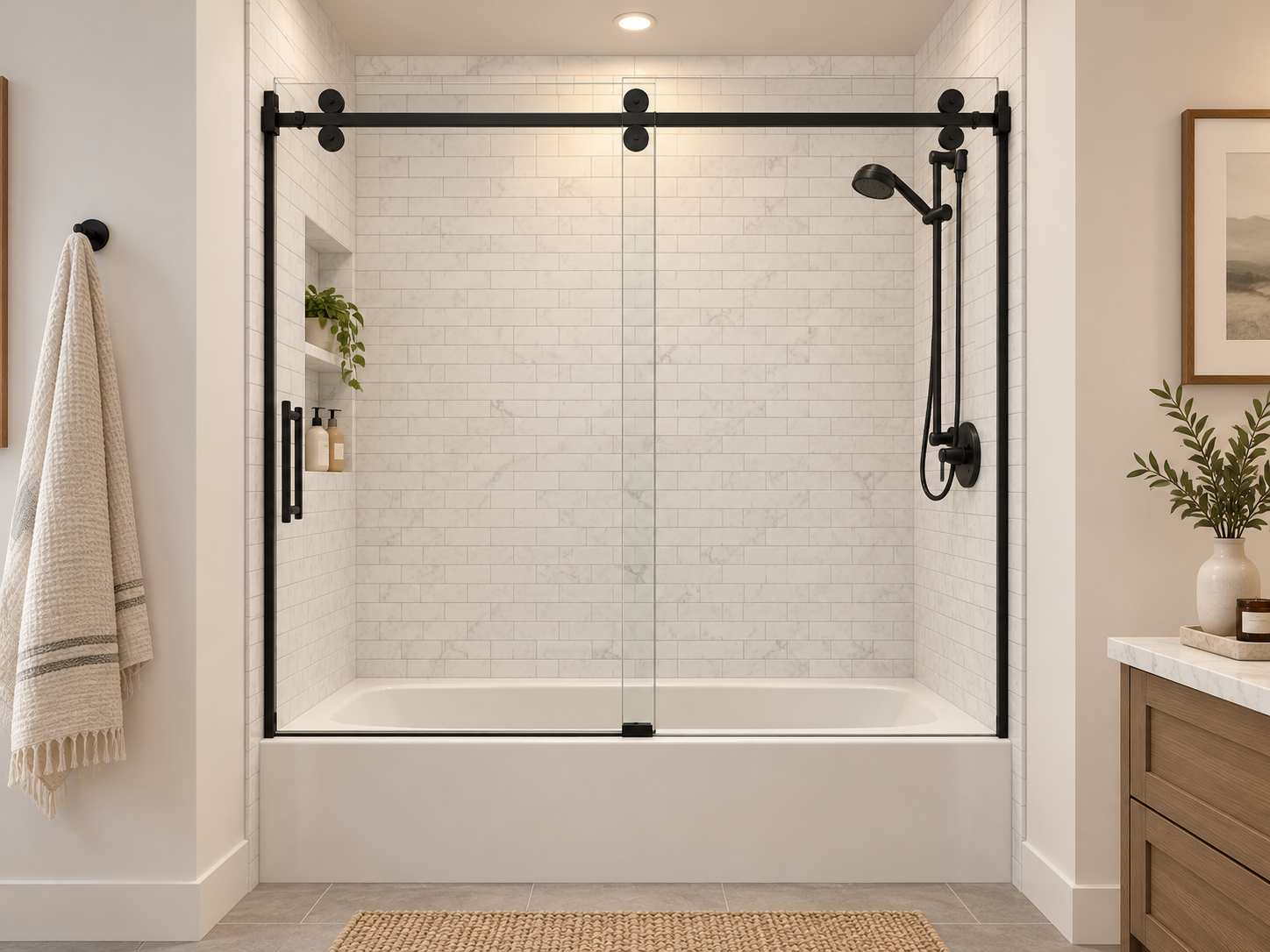 Milano 2x4 Subway tub surround rendering
