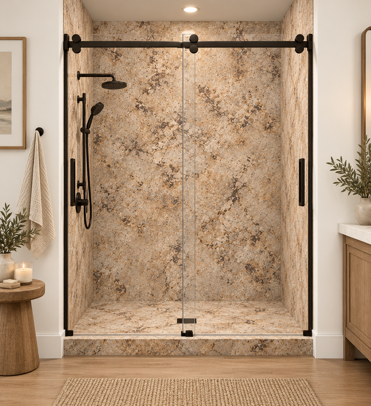 Copper Canyon shower rendering