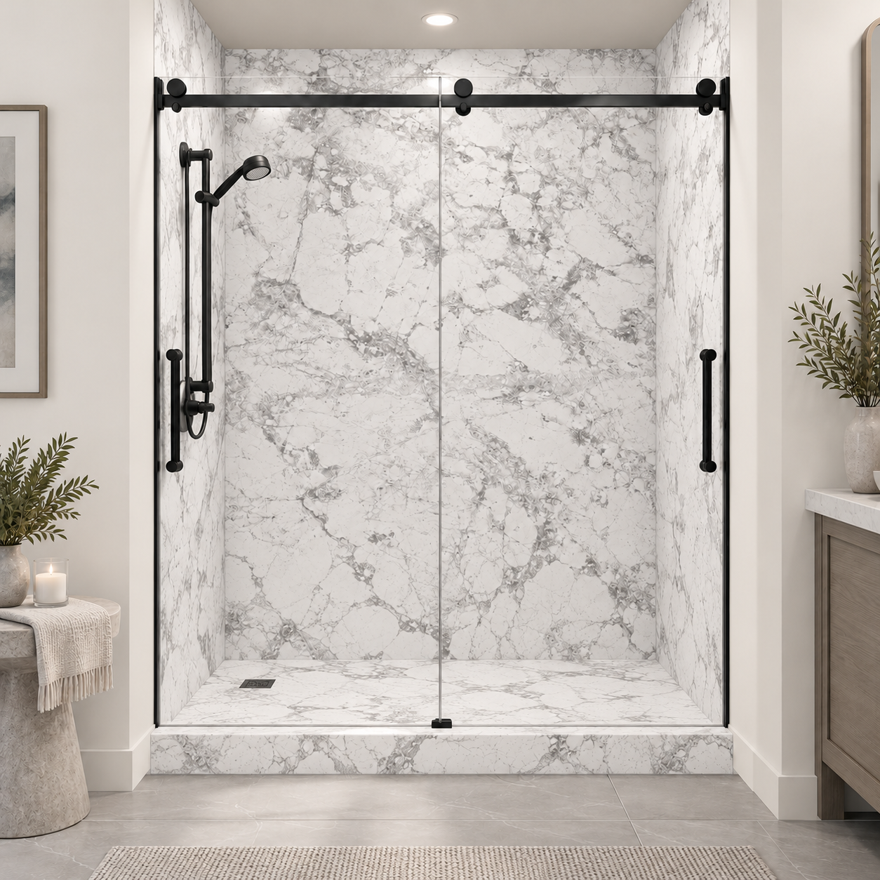 Glacier shower rendering