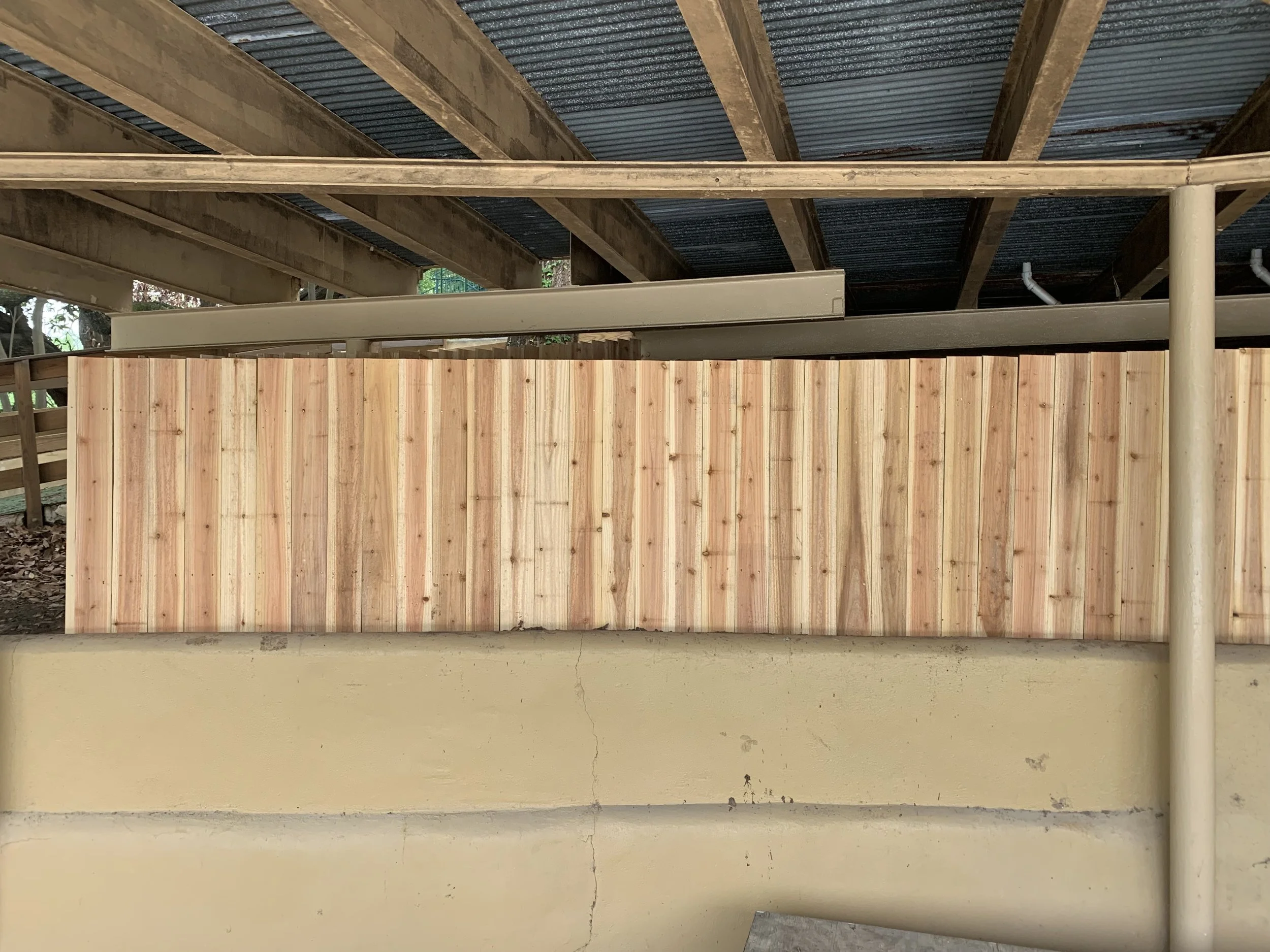 Schlitterbahn Wood Fence
