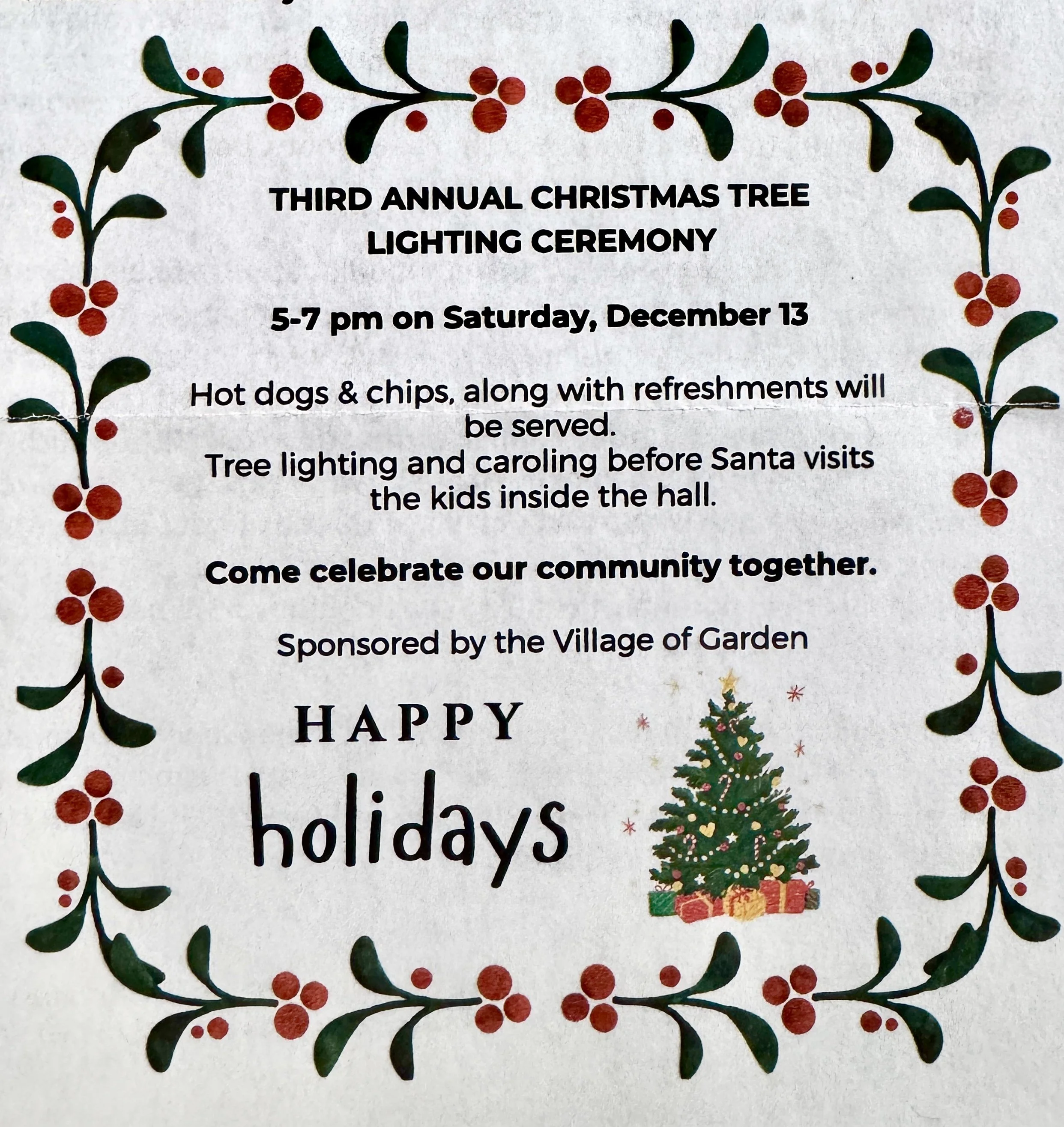 Tree Lighting Ceremony