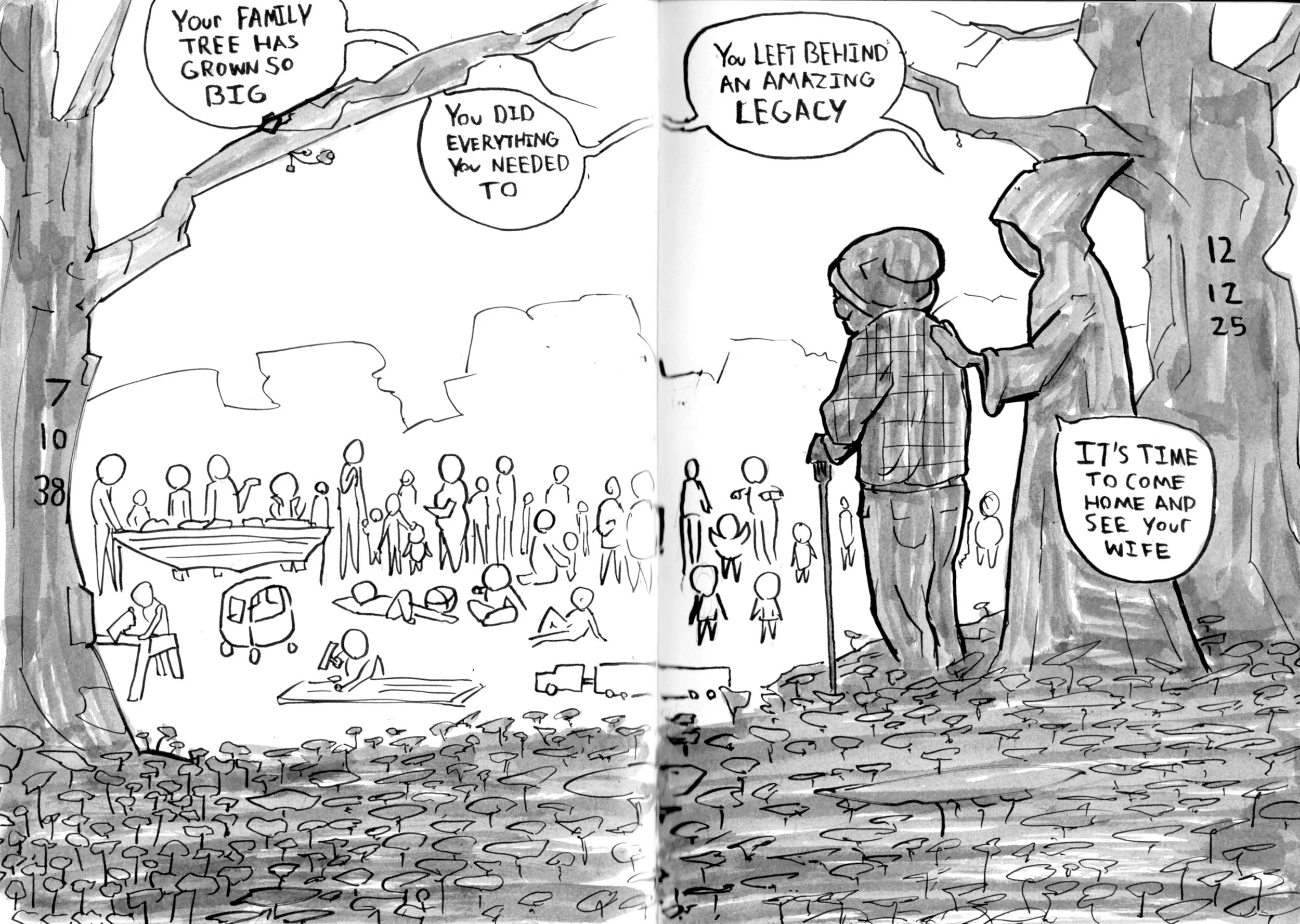 My grandfather died on the 12th of December 2025. I made this the night it happened. It was already an idea floating around in my head, and then after he passed away i just had to execute the idea. No one will ever truly know how much i will miss thi