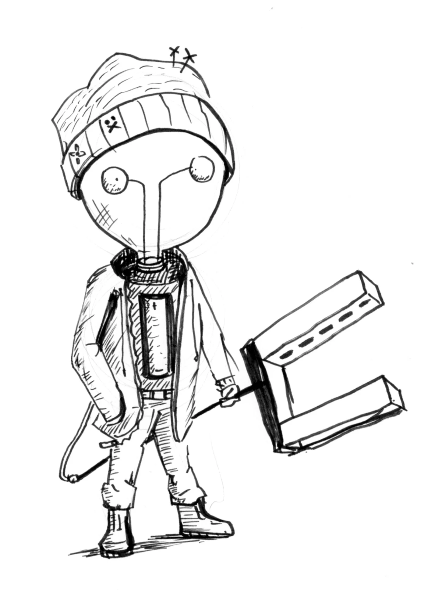 thought this design was pretty cool. Not sure in which of my IP's I would use him, he doesn't fit TpT, maybe he could show up in Dadman & Lukeboy. 