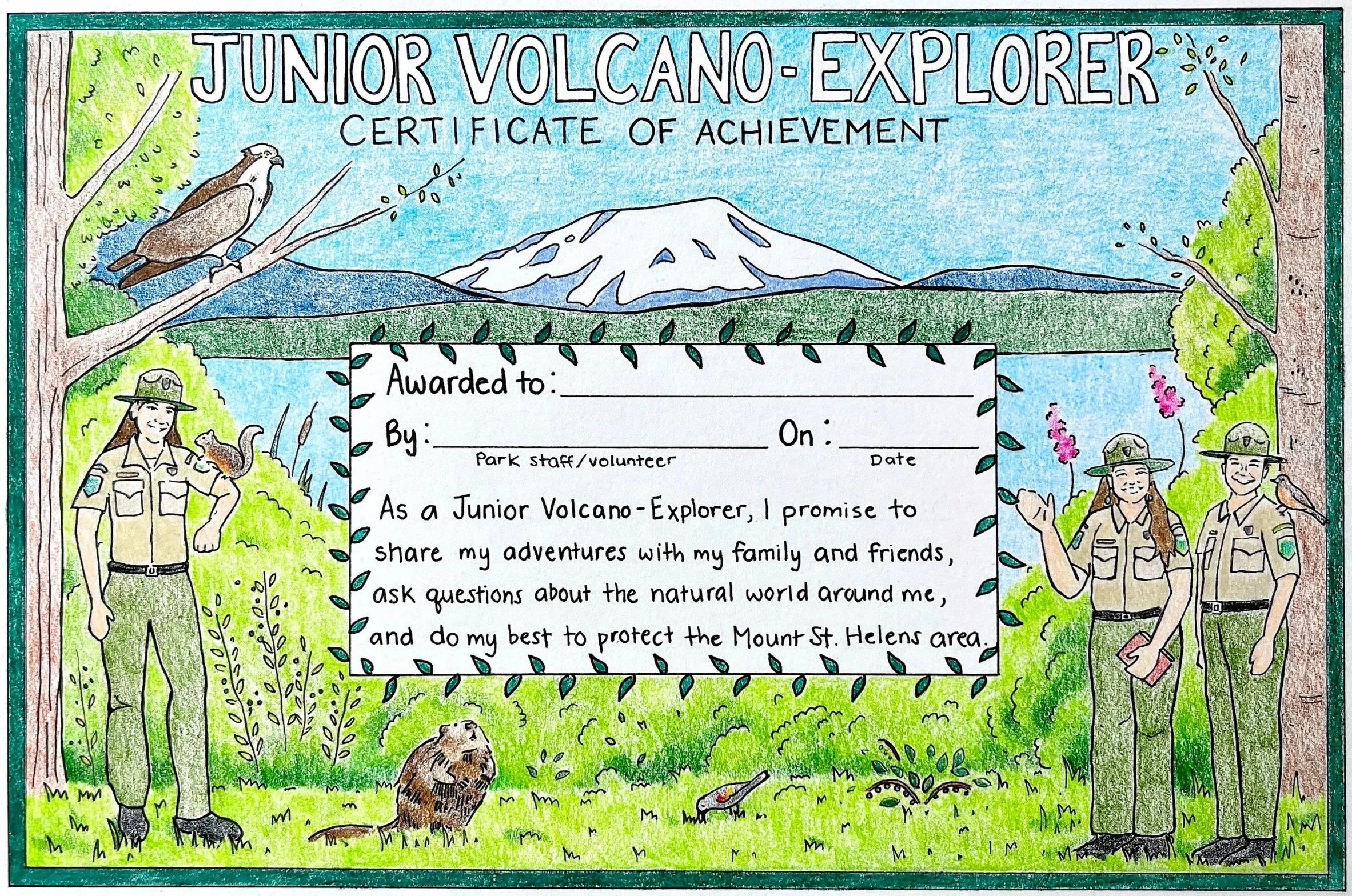 Junior Volcano Explorer back cover