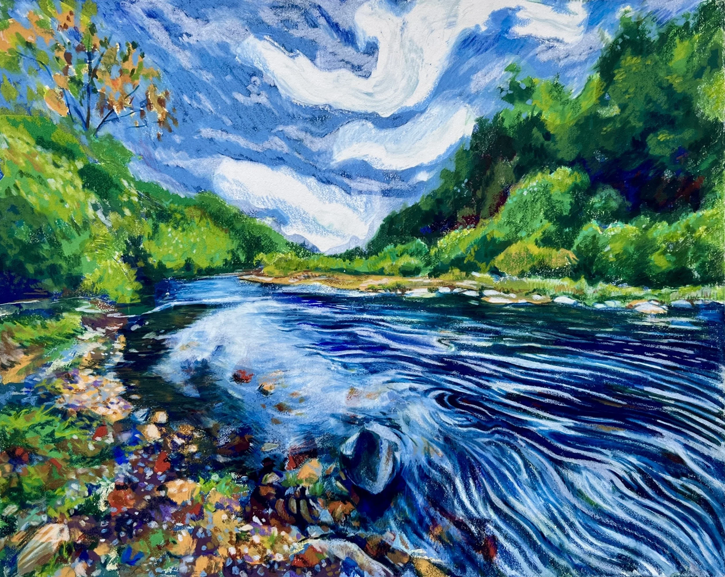 Untitled, 9"x12", mixed media