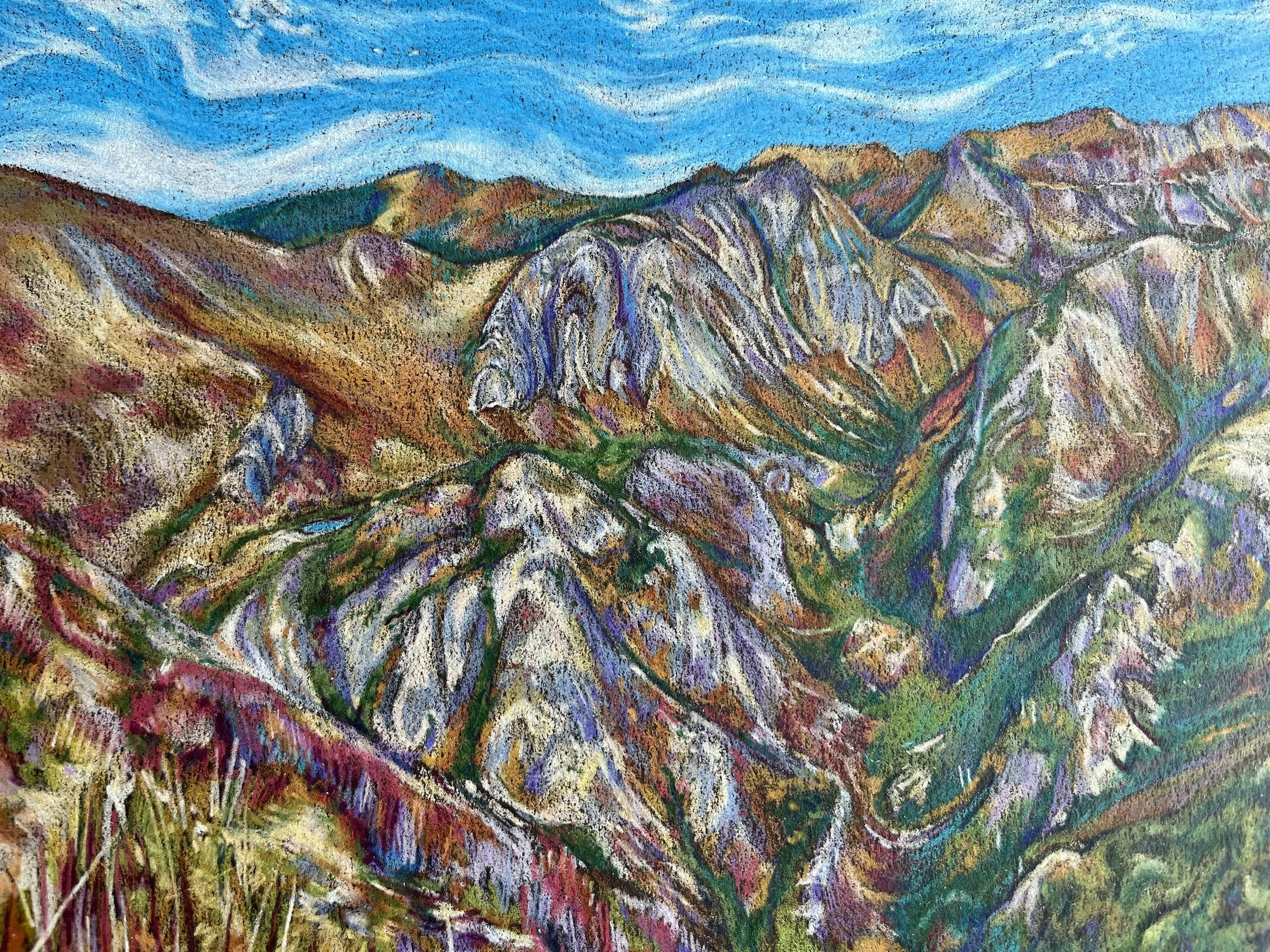 Backcountry, 9"x12", colored pencil