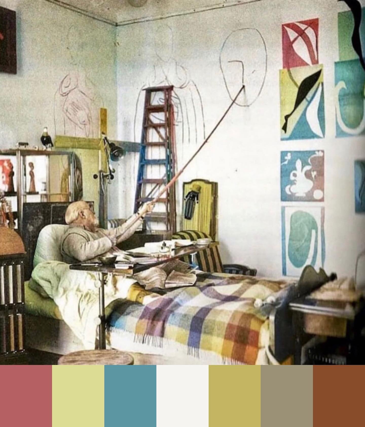 How badly do you need to do your work? Henry Matisse.
#matisse #artdirection #palette  #vintagepalette  #artistlife