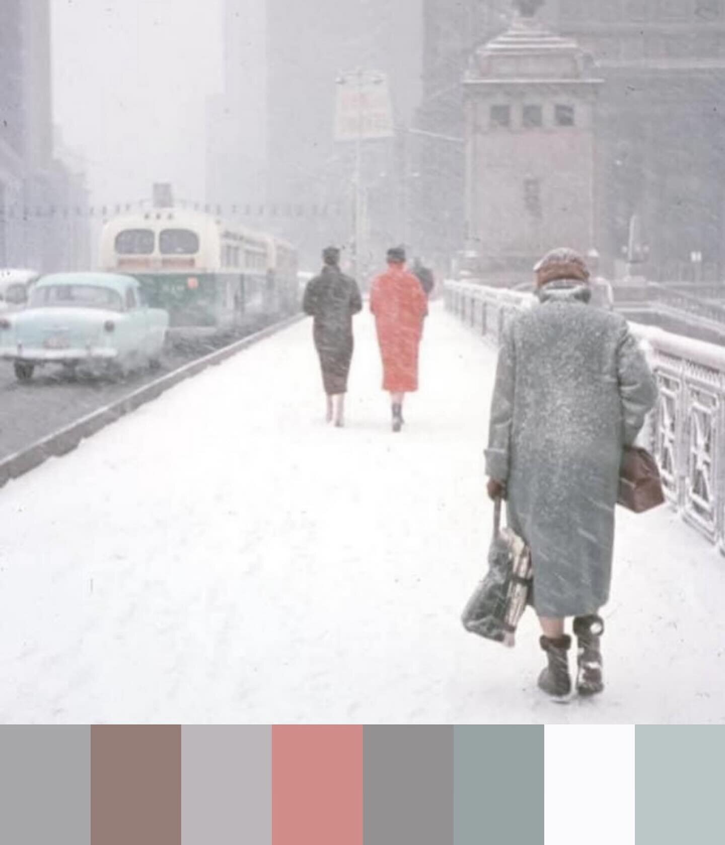 Happy winter Chicago 
#winterpalette  #artdirection  #vntagepalette  #vintagestyle  #vintagecolor
