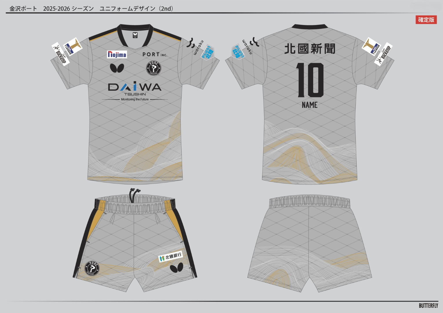 2025-2026シーズン】ユニフォームデザインならびにユニフォーム
