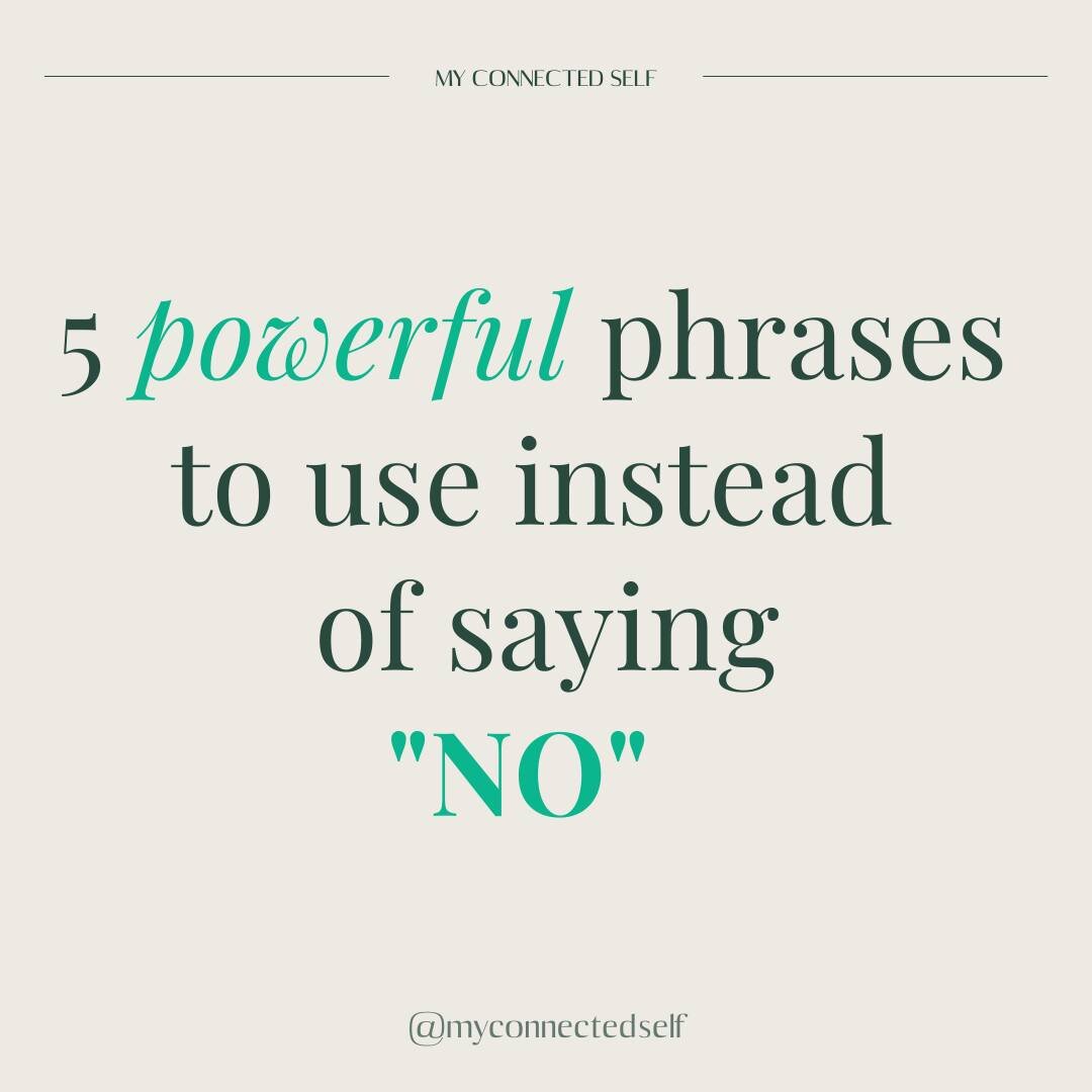 It can feel uncomfortable to say &quot;no&quot; sometimes! We can fall into the trap of over-explaining to justify our &quot;no&quot; and going into people-pleasing mode. 

What we tell ourself when we do this, is that we think our needs aren't valid