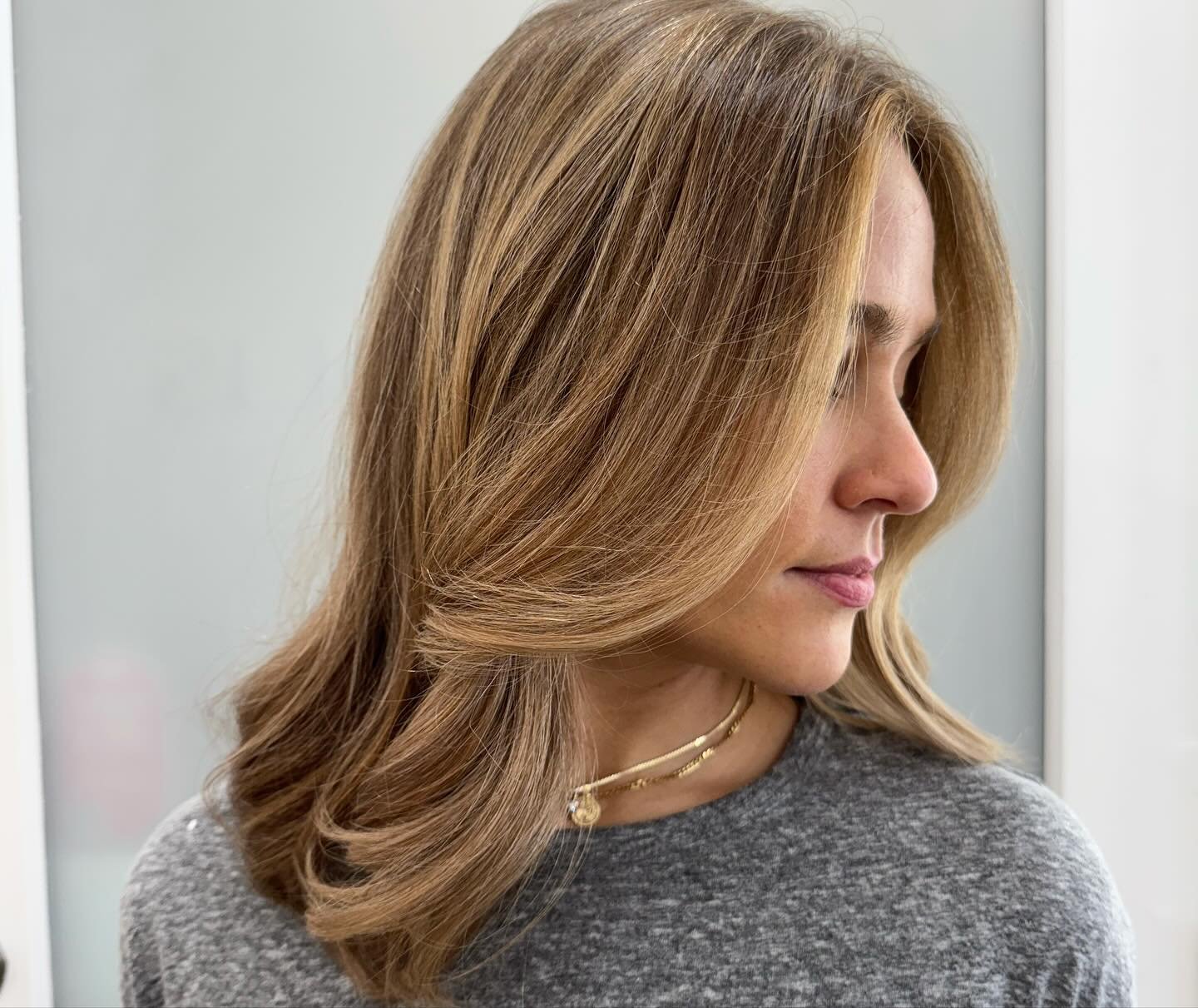 Highlight Magic ✨ w/ toner &amp; haircut getting ready for the weekend 🤩

 #adamsmorgan #dcsalon #hairstylist #dccolorist #washingtondc  #layercut #metropolissalon 
#Davines #18thstreet #balayage