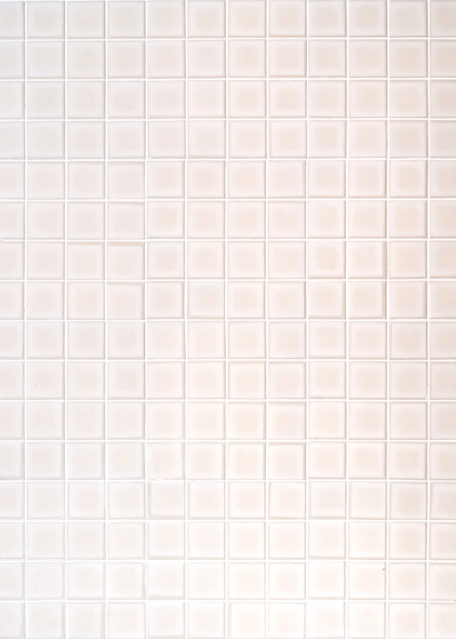 "Natural White" Ceramic Mosaic Tile Surface, Hand Made 36x48", $90/week