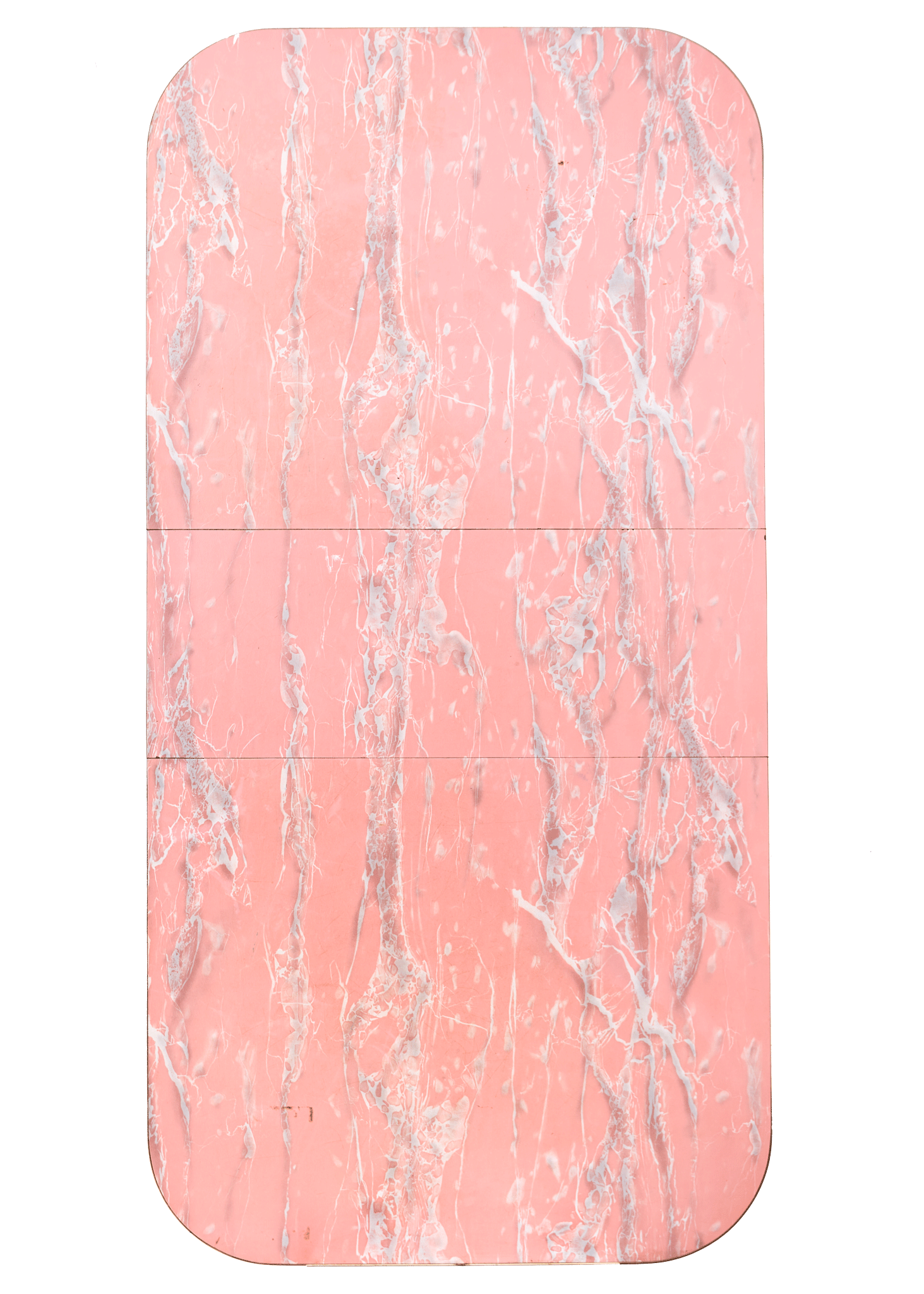 Pink Faux Marble Vintage Laminate Tabletop, 30x60", $90/week 