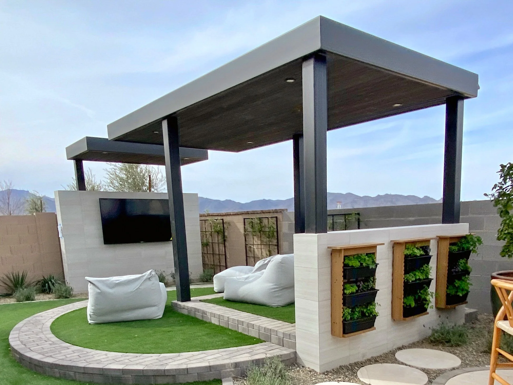 two tier sitting area ramada