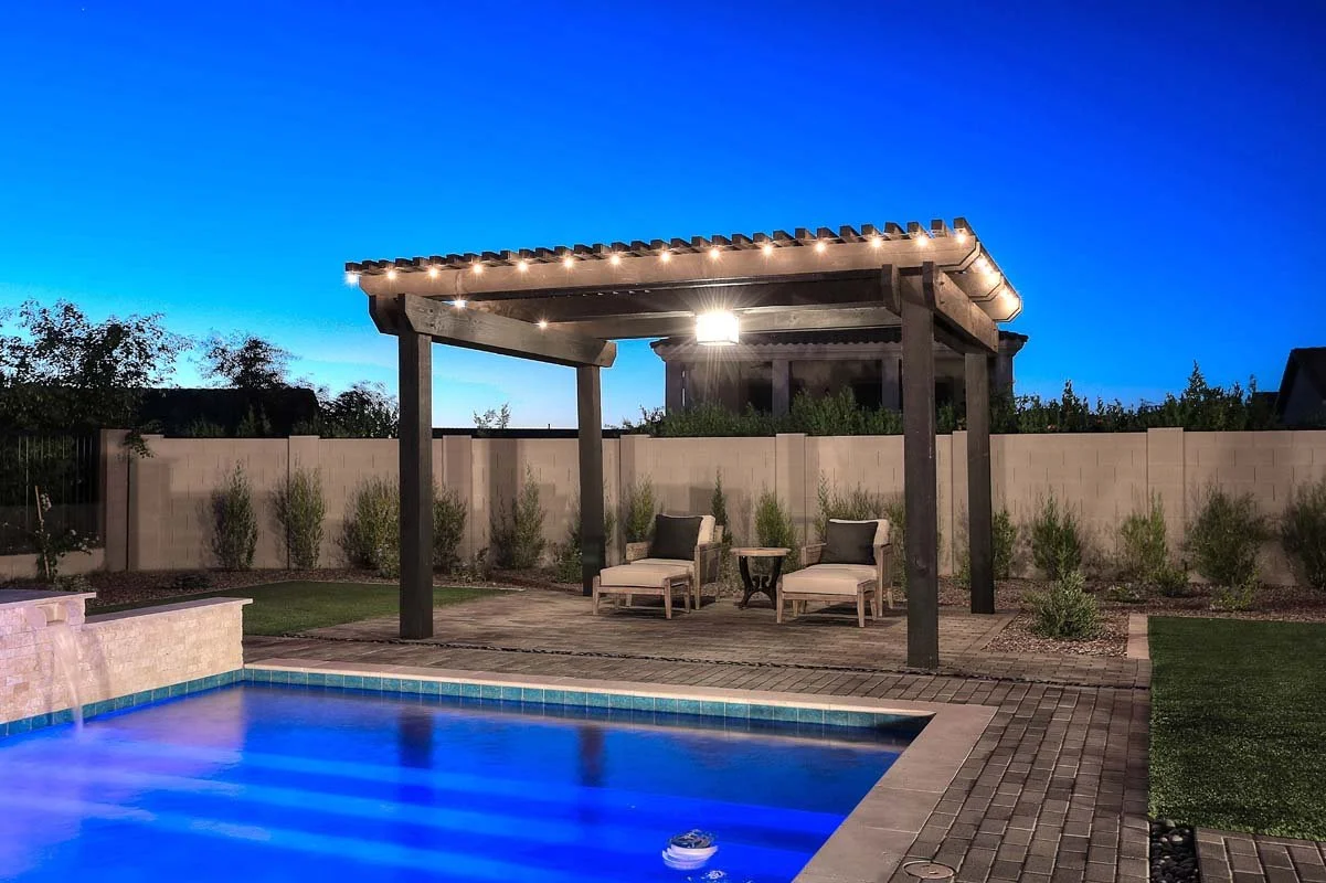 lounging area ramada pool