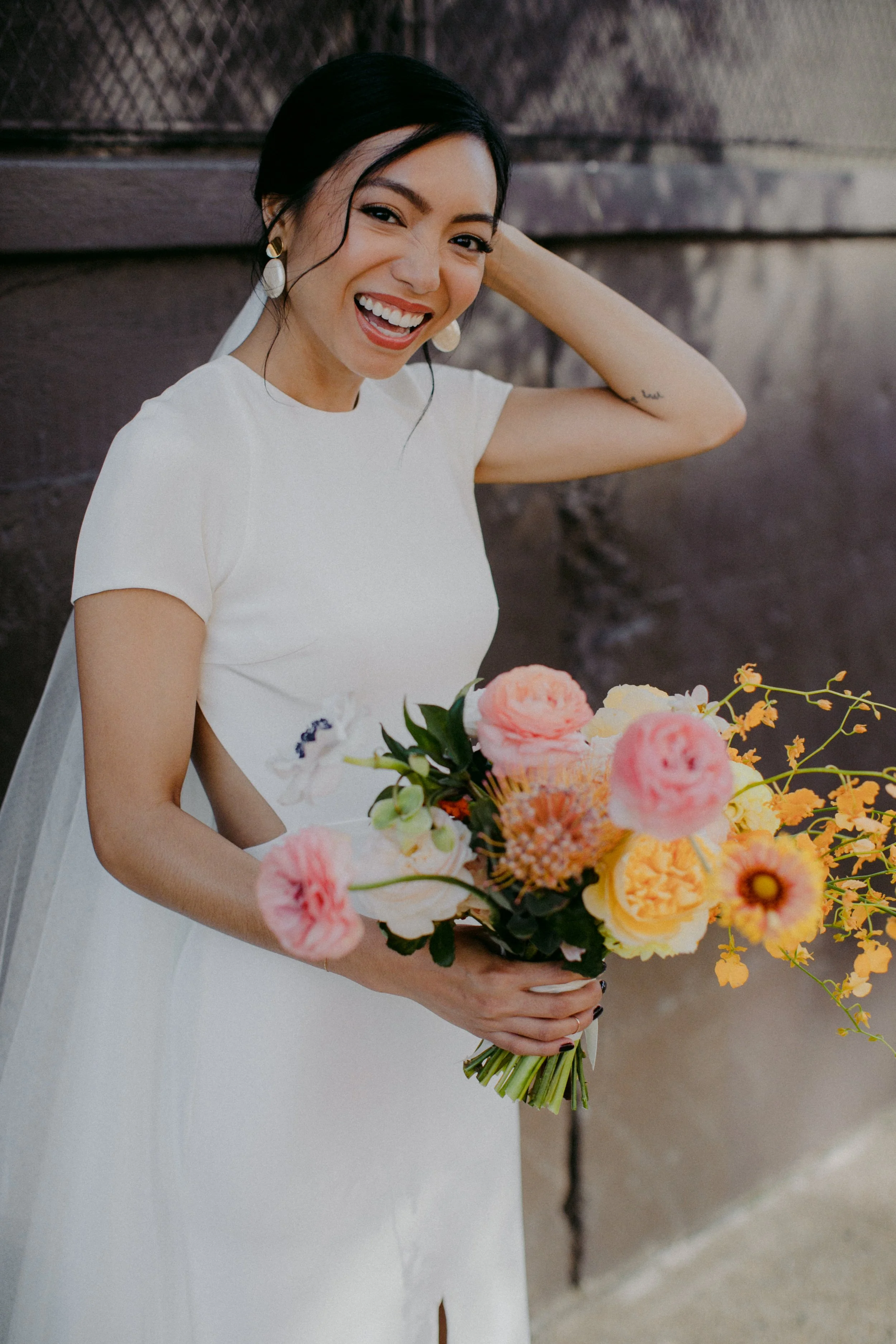  BRIDES A Modern Wedding on a Brooklyn Rooftop