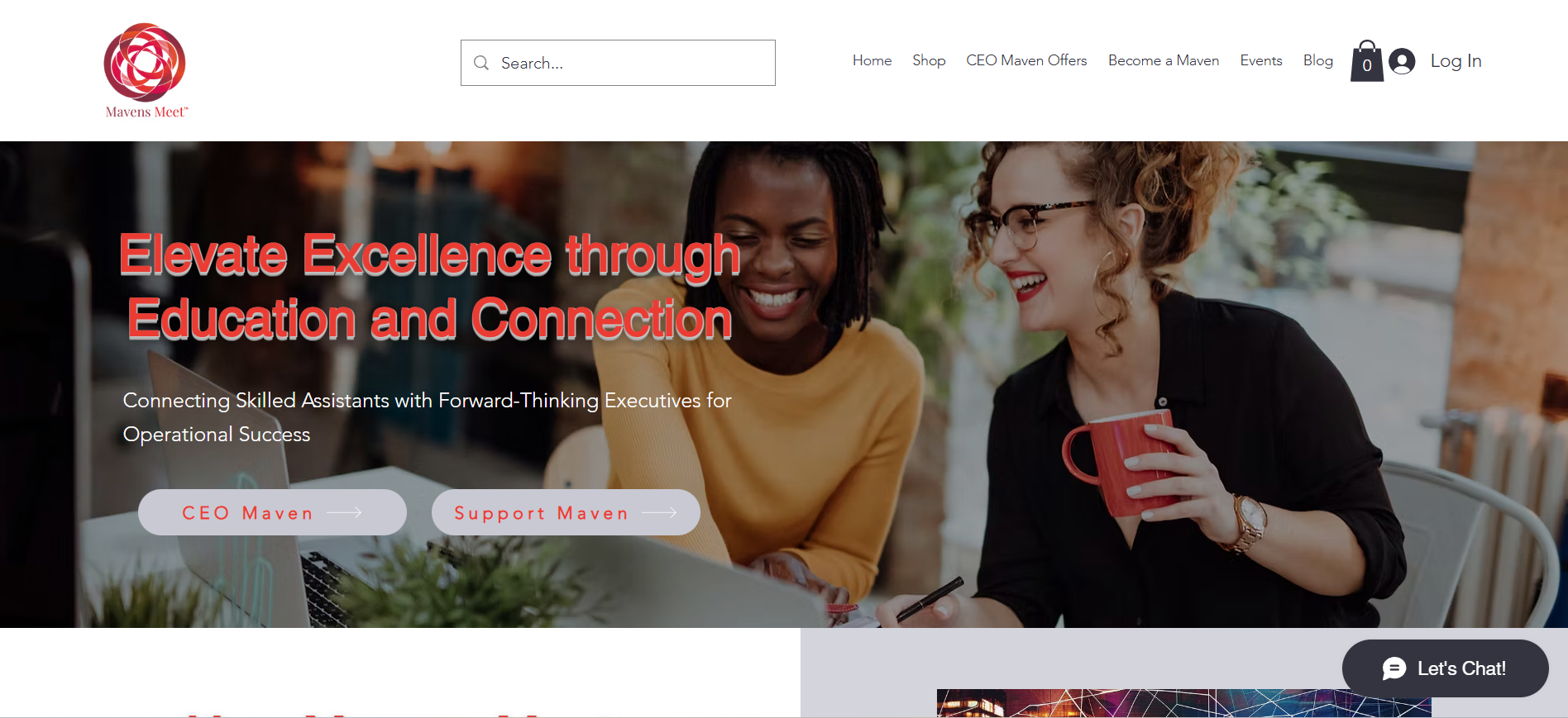 Maven's Meet Website