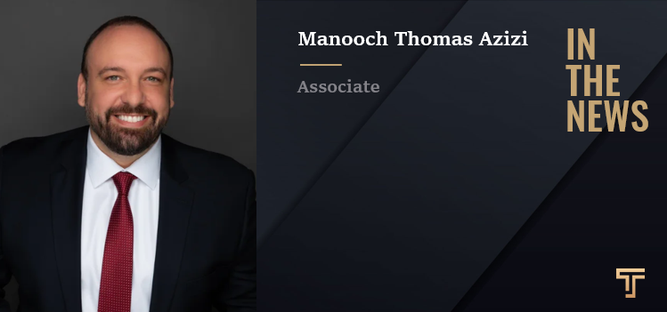 Tripp Scott's Manooch Thomas Azizi Named Chair of Mission United Advisory Council of United Way of Broward County