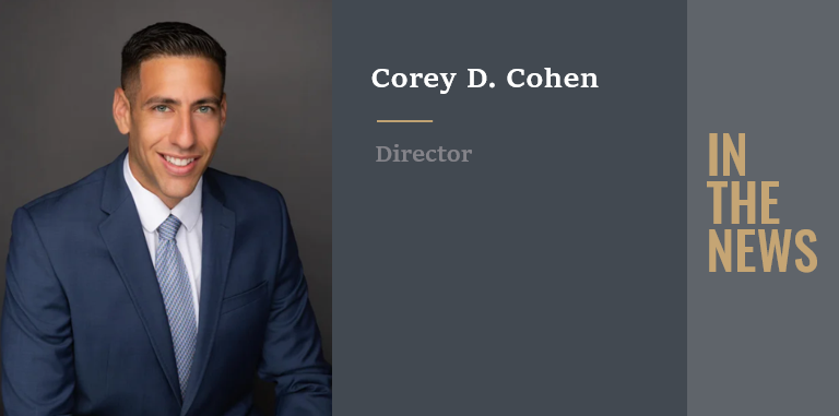 Tripp Scott's Corey Cohen Appointed to the YLS Section for the South Palm Beach County Bar Association