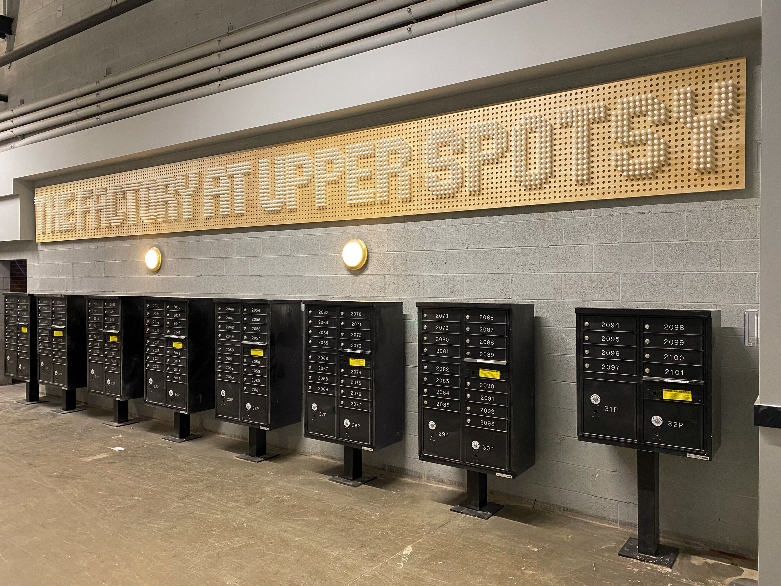 Here&rsquo;s a look back at a super cool twist to a mail room that we created with @campfireandco 📨