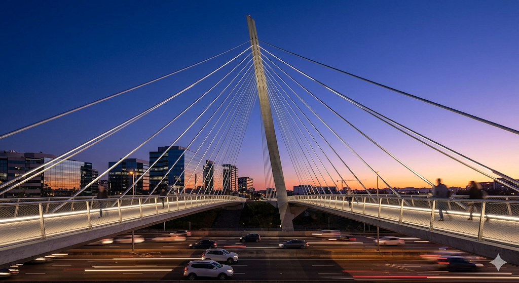 Estética e Eficiência: A Engenharia de Passarelas Atirantadas e o Desafio do Comportamento Dinâmico