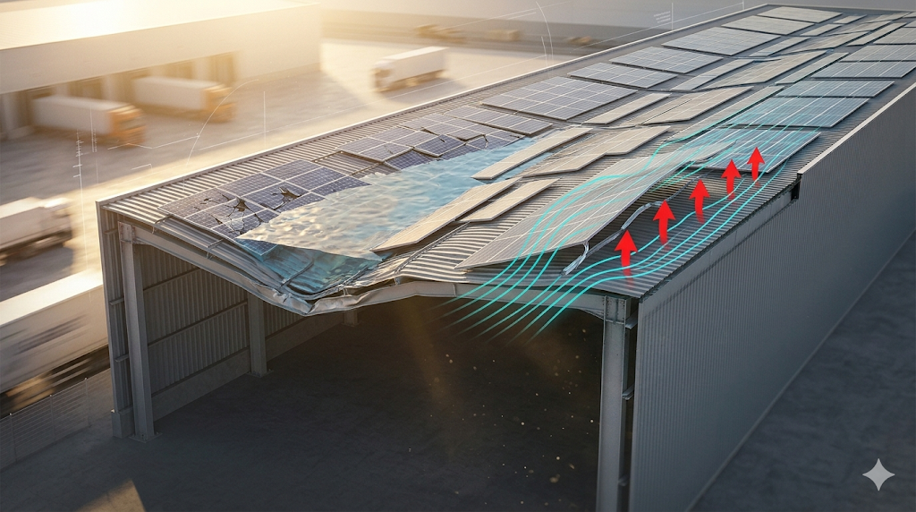 O Risco Oculto dos Rooftops Solares: Por que o Peso dos Painéis não é o Único Problema