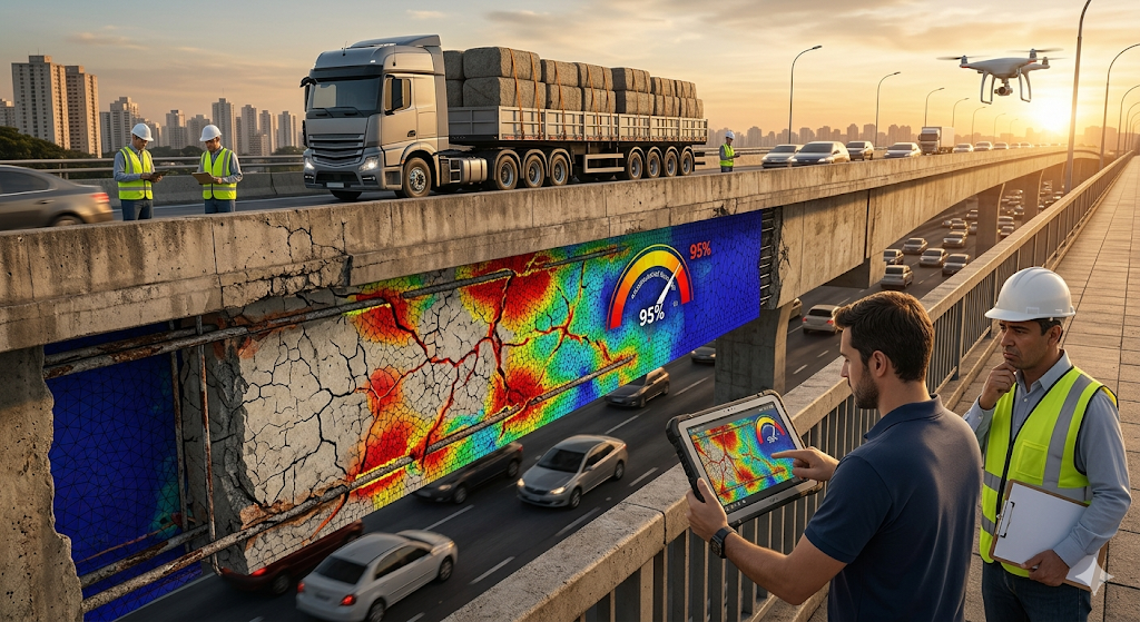 A Ameaça Silenciosa: Como a Fadiga do Concreto Encurta a Vida Útil de Viadutos Urbanos